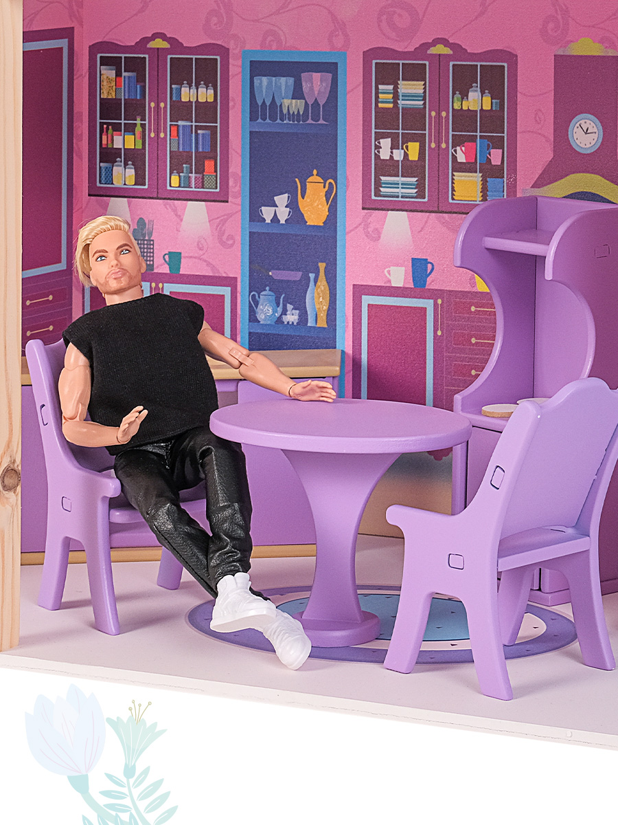 Домик для кукол PAREMO 121 см с мебелью PD315-01 - фото 15