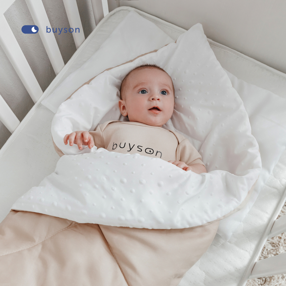 Комплект в кроватку buyson BuyBaby: пенный матрас 60х120 + одеяло 140х105 + подушка - фото 11