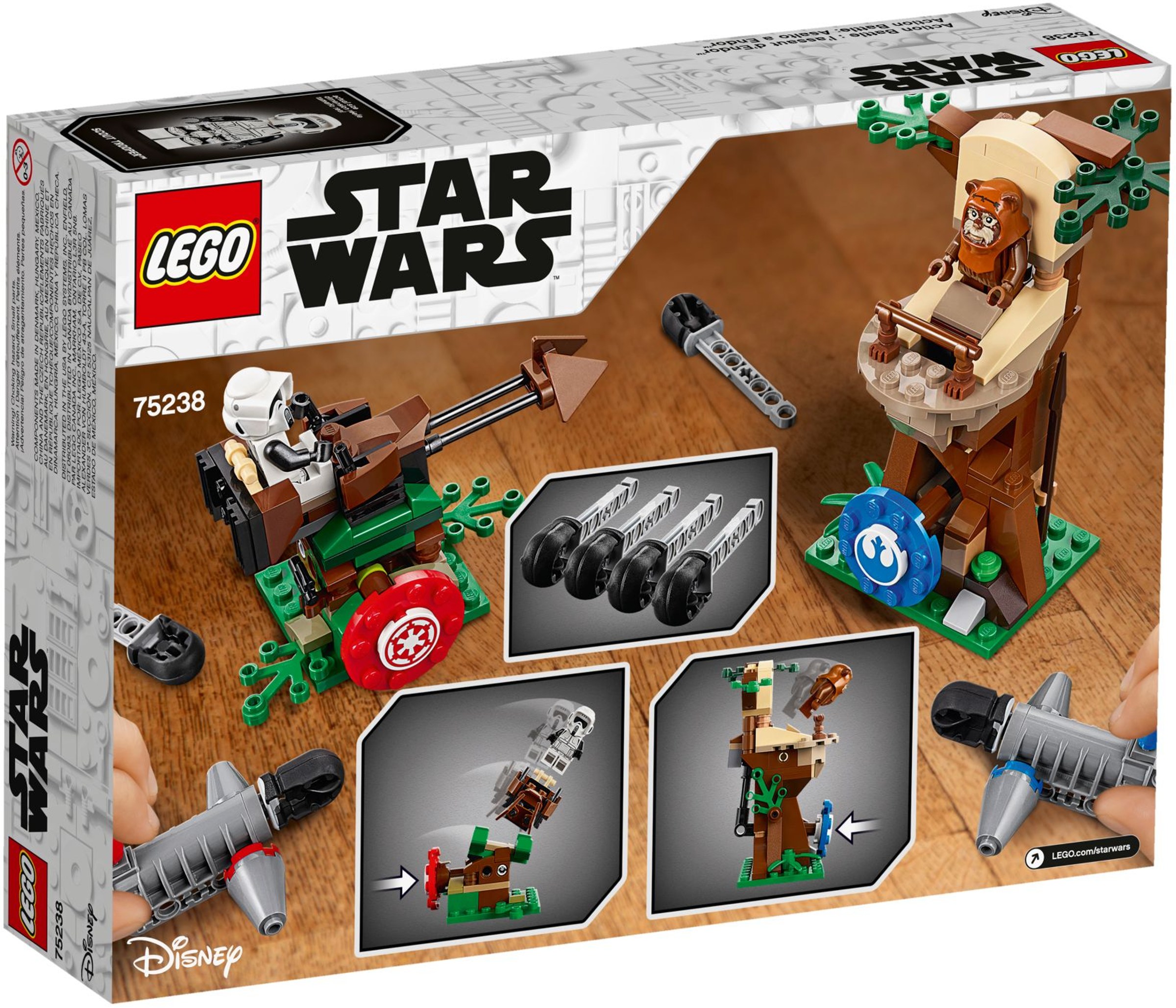 Конструктор LEGO Star Wars Нападение на Эндор 75238 193 дет. - фото 4