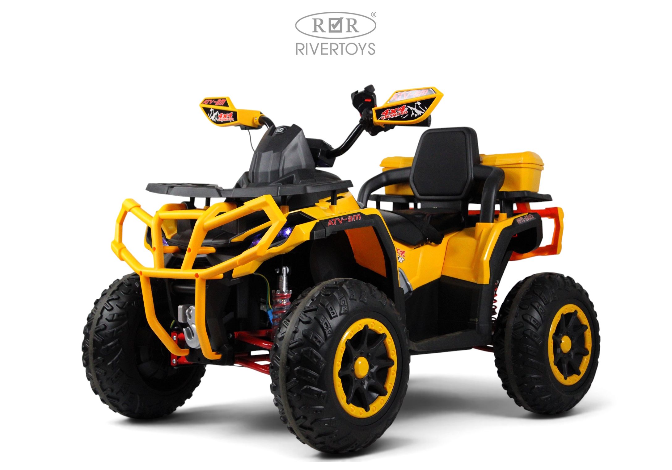 Электромобиль RIVERTOYS Z111ZZ-NEW-YELLOW С пультом ДУ - фото 1