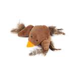 Игрушка для кошек Barbaks Птичка с натуральными перьями и кошачьей мятой 14*13см