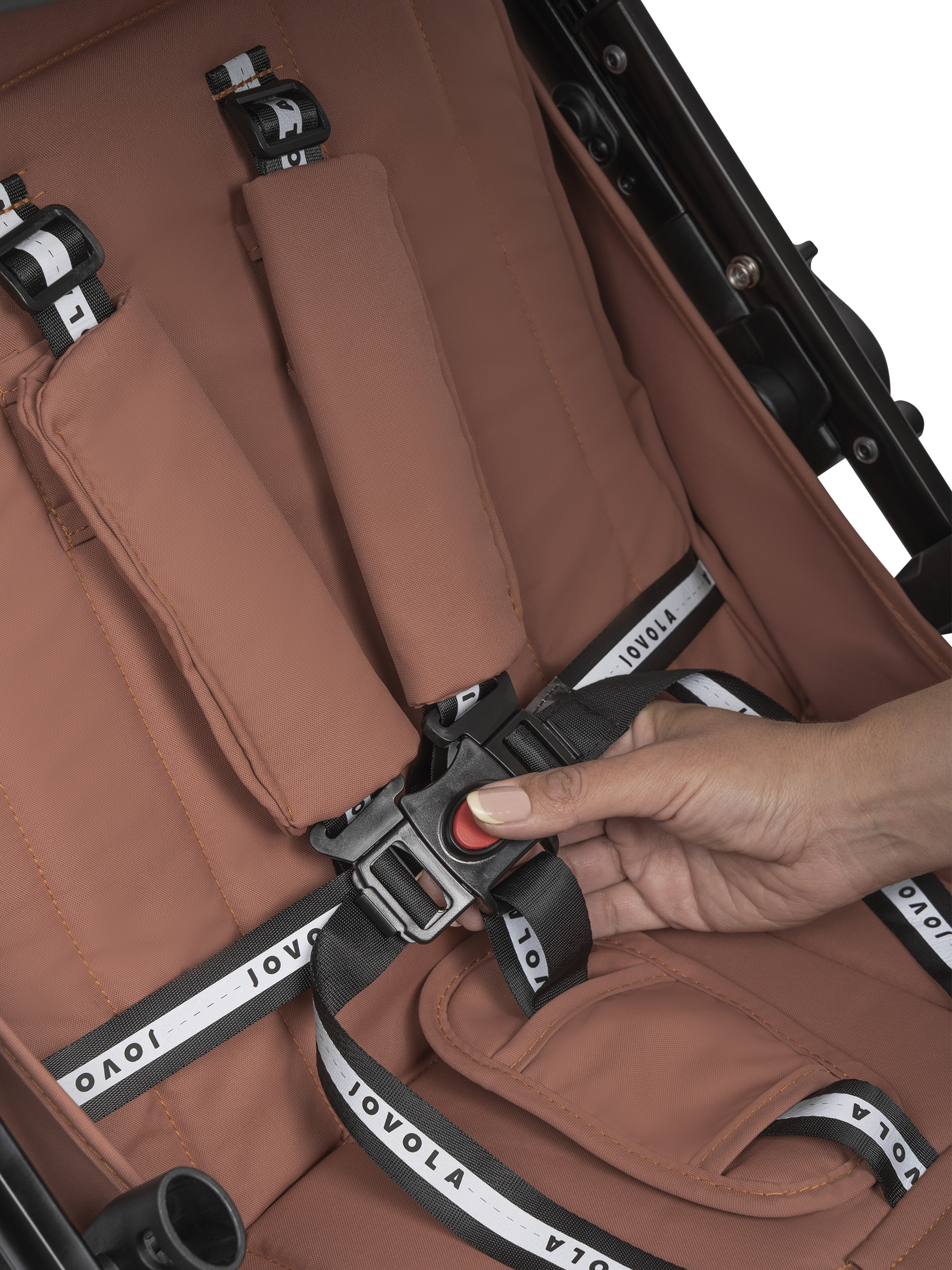 Коляска прогулочная JOVOLA Magma с перекидной ручкой оранжевый - фото 41