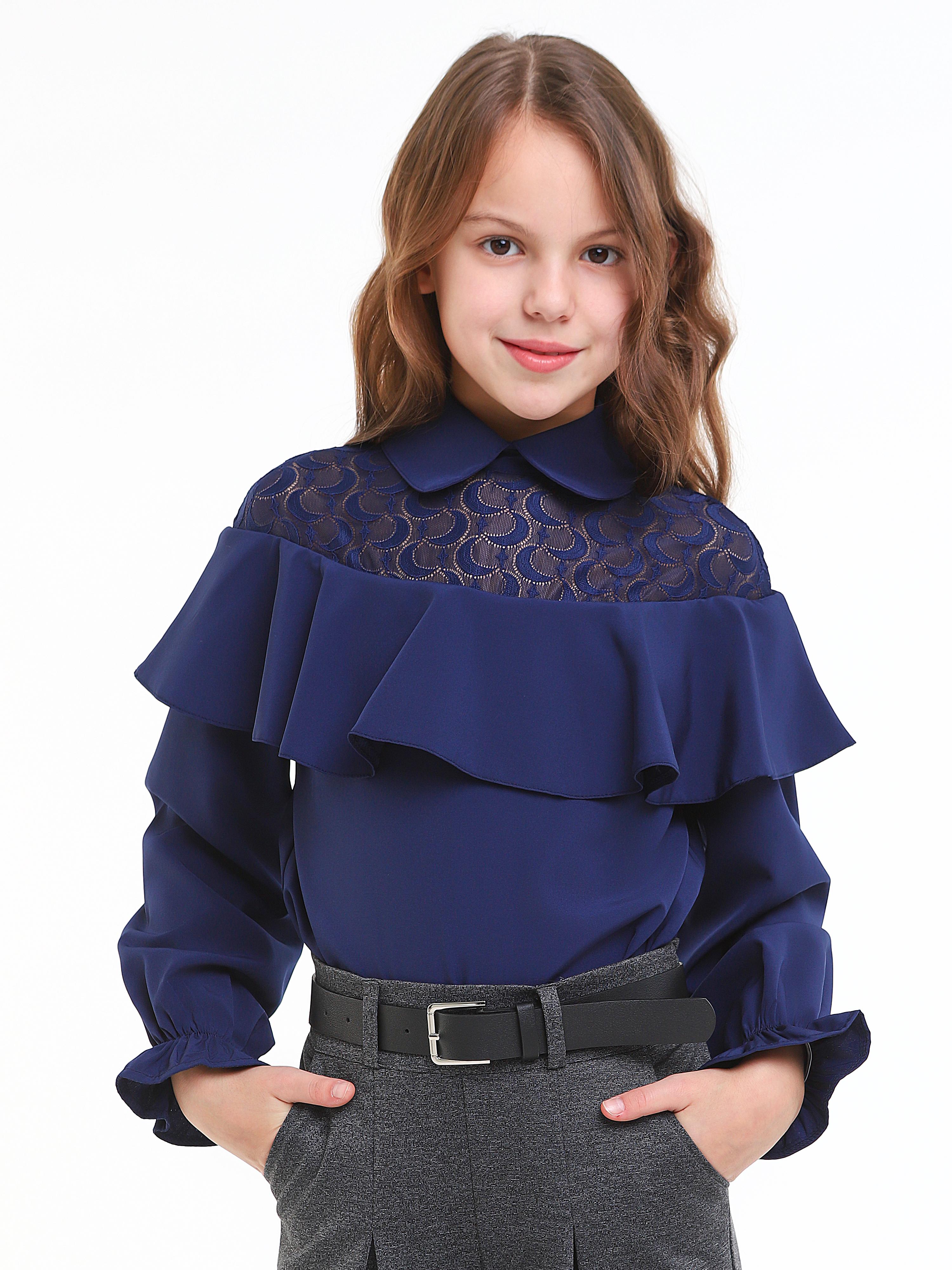 Блузка СИНЯЯ МОДА W1538-G39 - фото 16