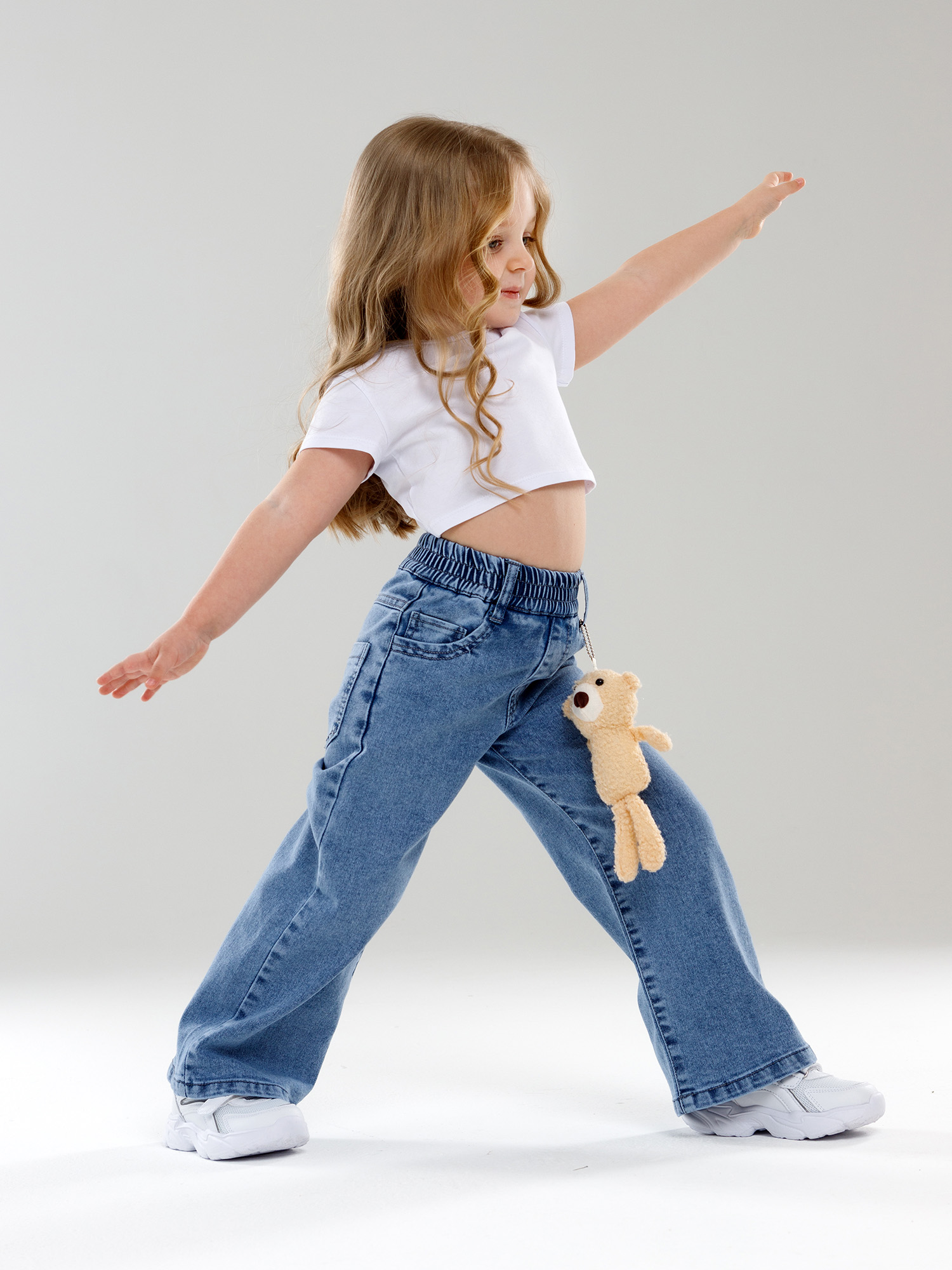 Джинсы-трубы СИНИЙ МИР WD8762-G63 - фото 3