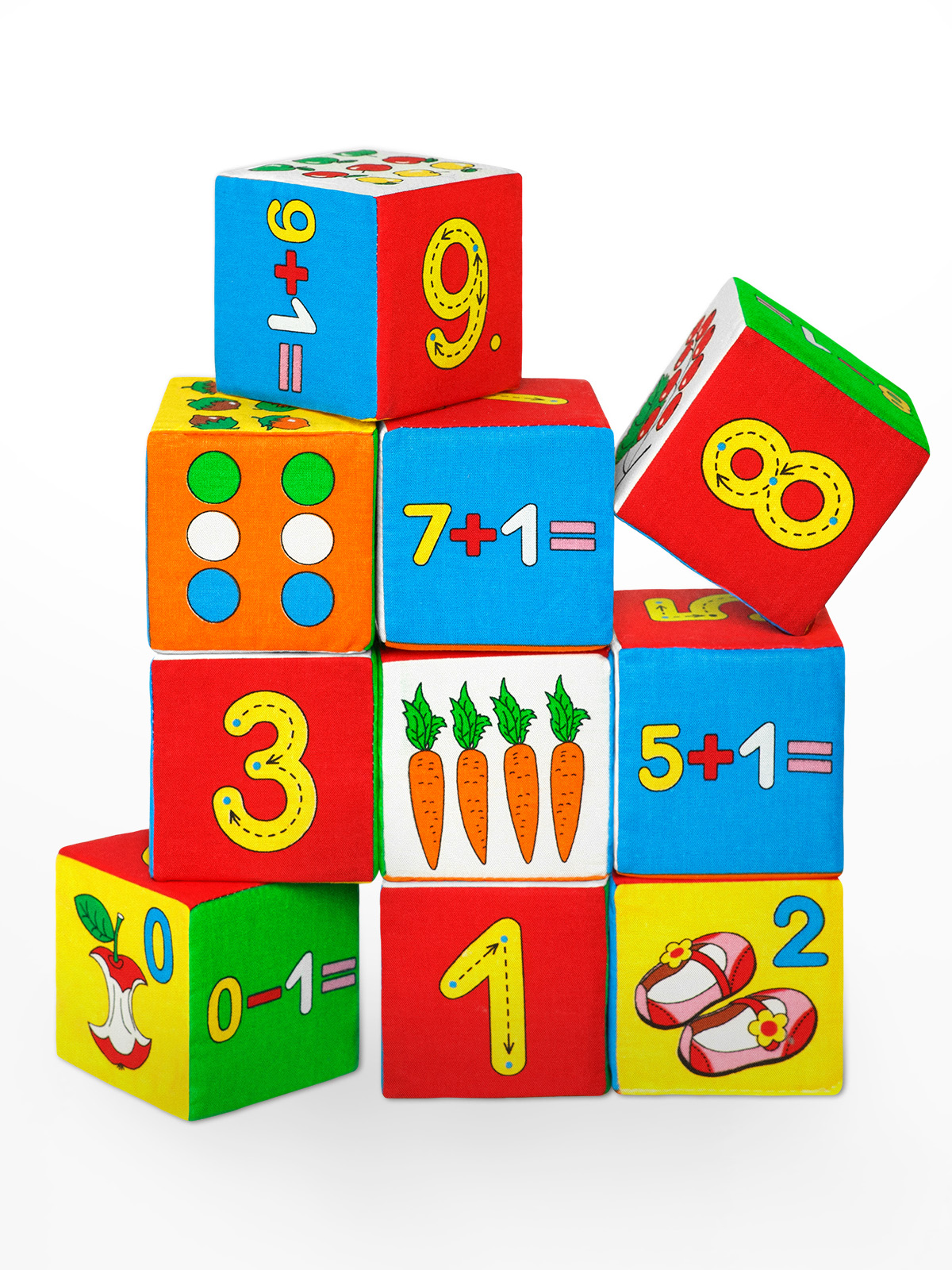 Игрушка Мякиши кубики Умная математика - фото 8