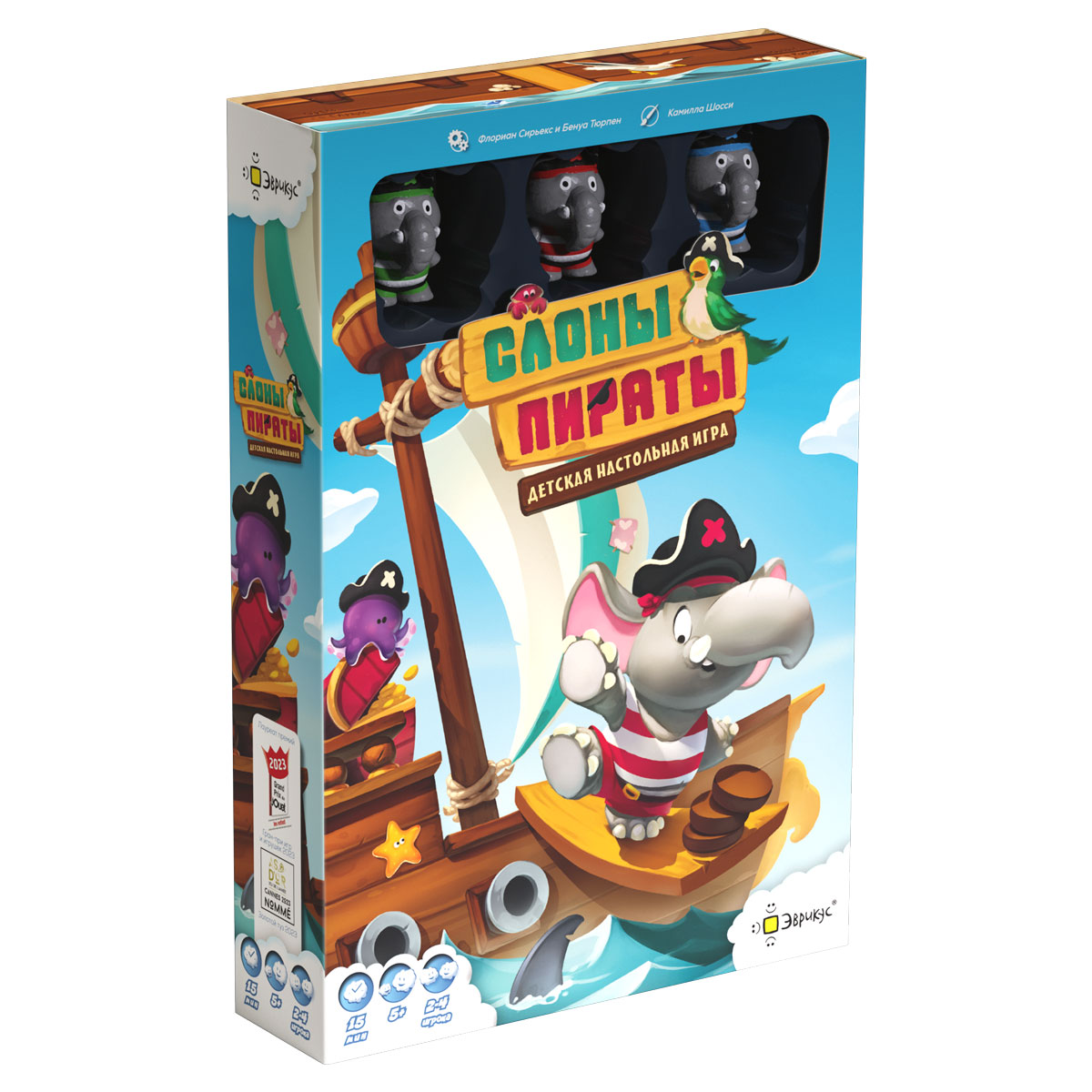 Настольная игра Эврикус "Слоны-пираты" PG-17907 - фото 3