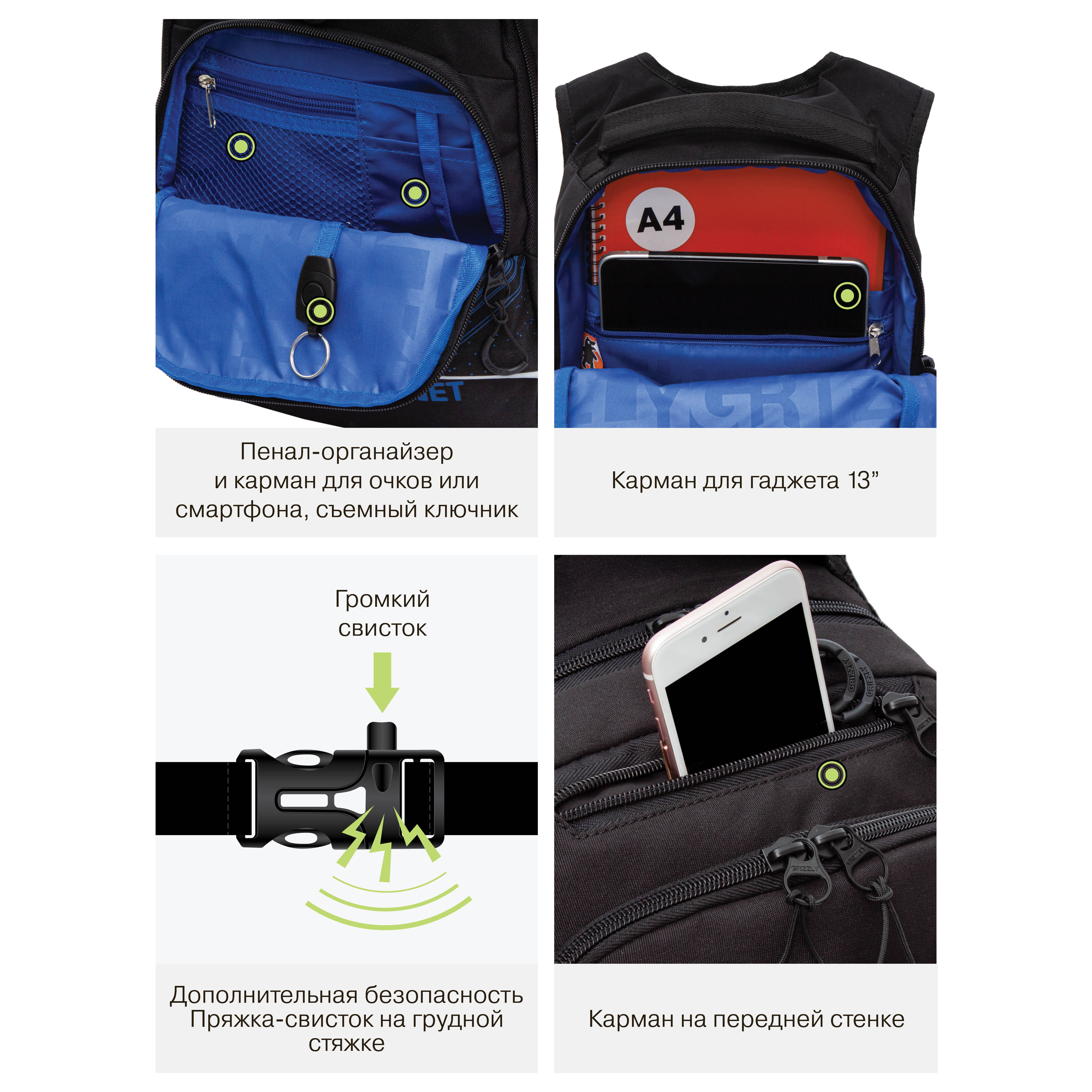 Рюкзак Grizzly для мальчика - фото 10