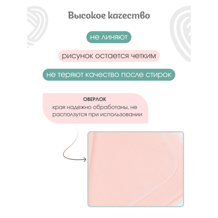 Пелёнка inlovery Восторг трикотаж 85х100 см 2 шт.