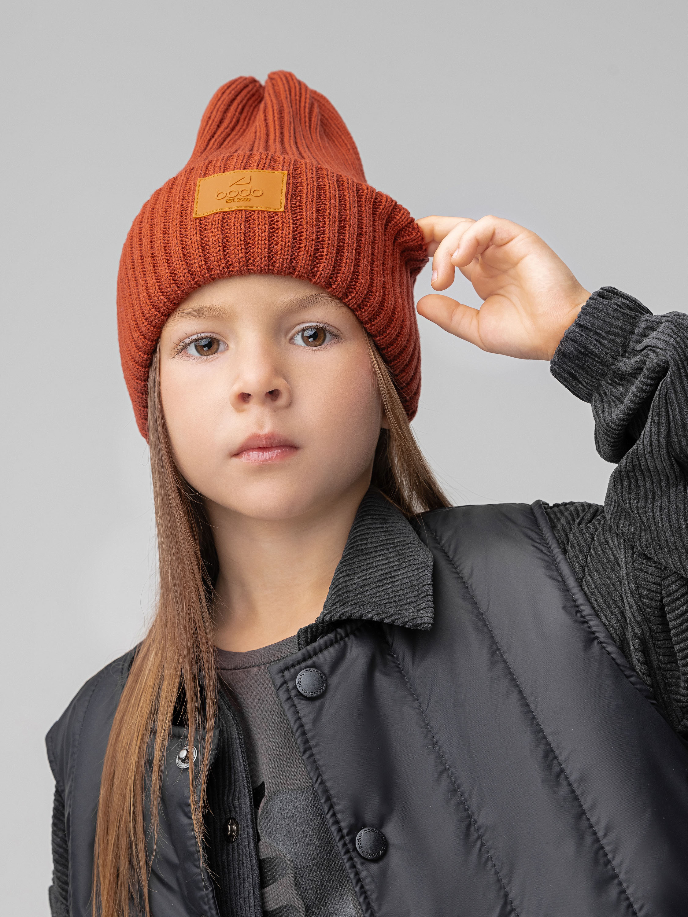 Шапка Bodo 10-363MU_терракотовый - фото 3