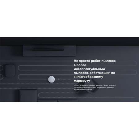 Робот-пылесос XIAOMI Mi Robot Mop 2 Lite для сухой и влажной уборки дома с контейнером 0.45 л