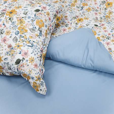 Комплект постельного белья MCotton 2-спальный макси микро-сатин 6238-1+6238А-1 Флава