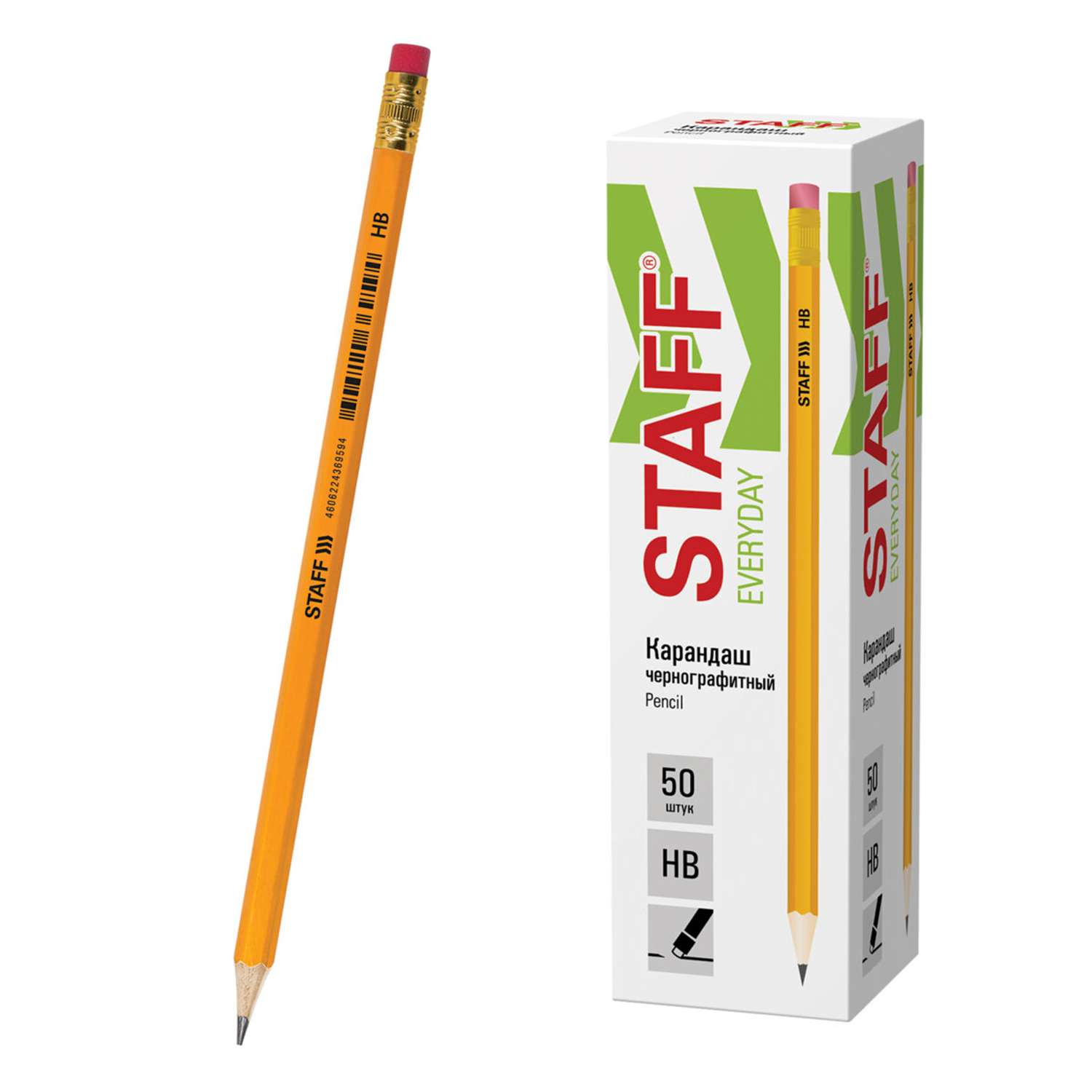 Карандаши чернографитные Staff 1 шт. - фото 1