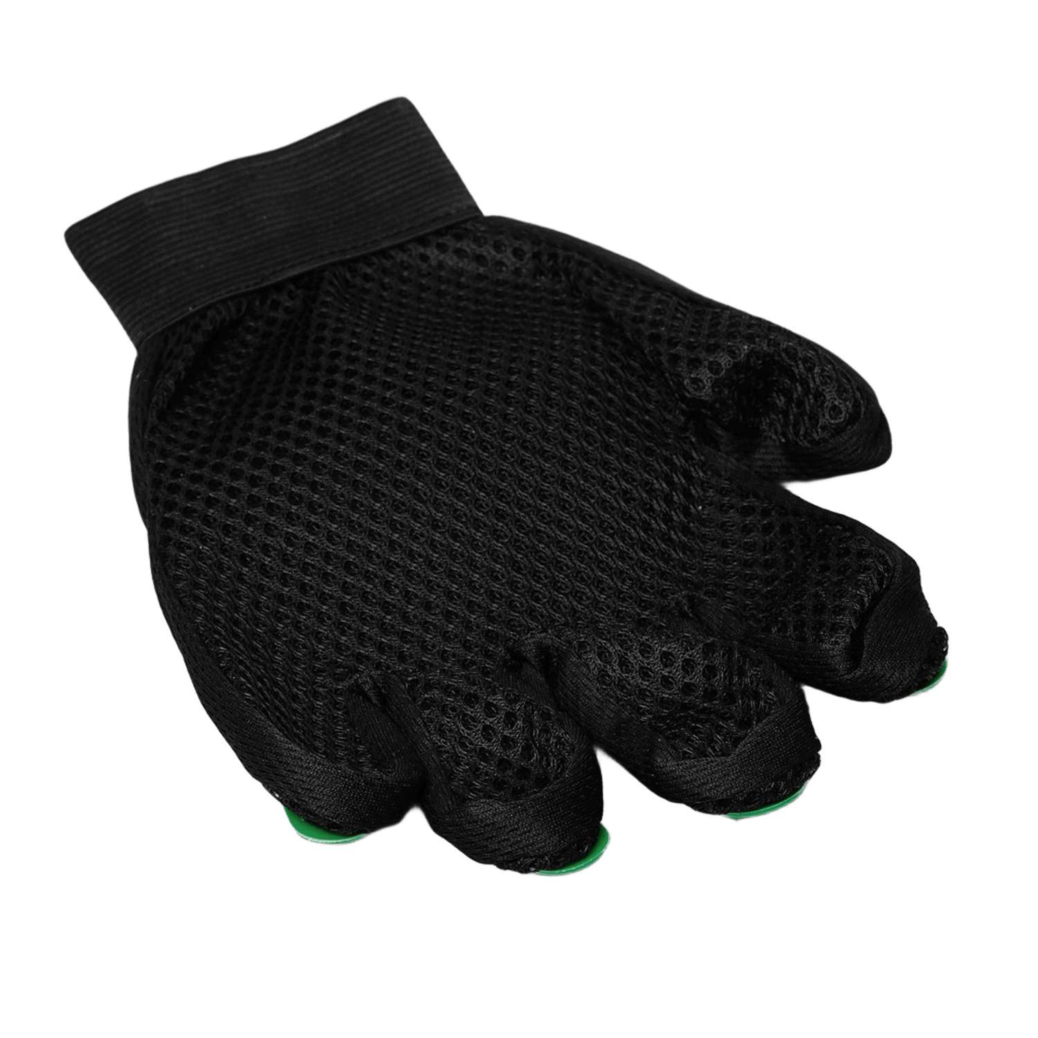 Перчатка-щетка для шерсти Пижон на правую руку с удлиненными зубчиками - фото 3