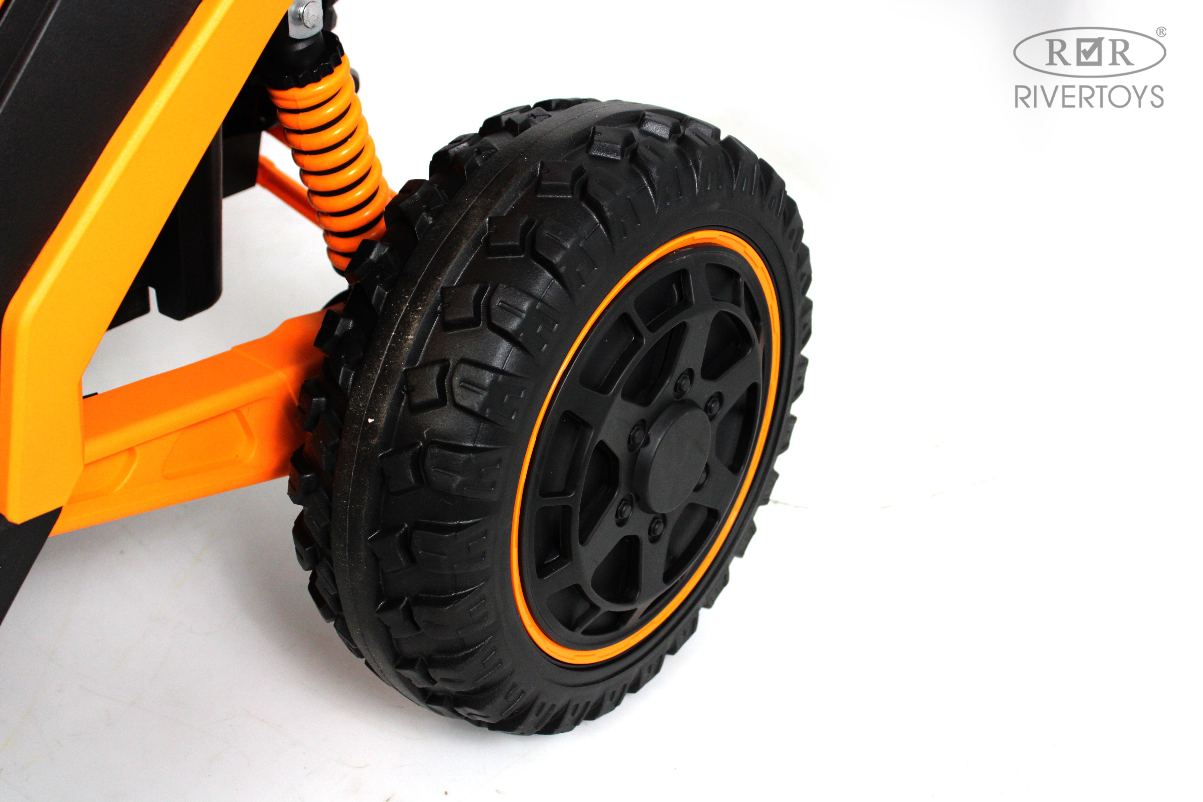 Электромобиль RIVERTOYS Z707ZZ-ORANGE С пультом ДУ - фото 6