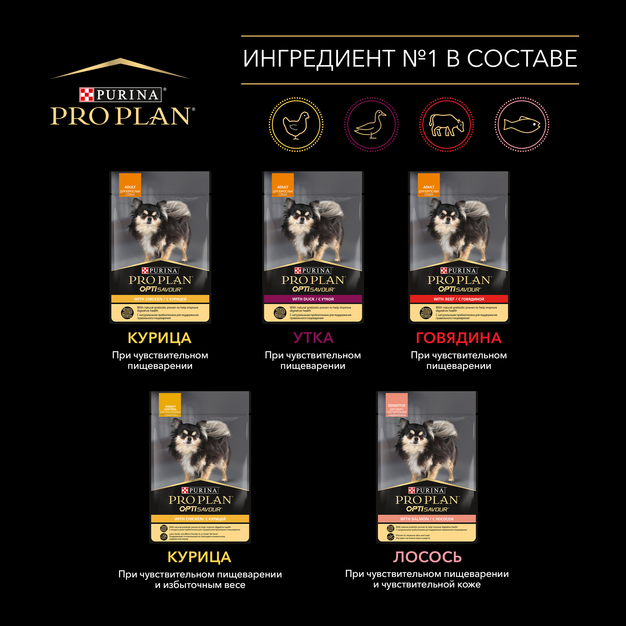 Корм для собак Pro Plan 85г мелкие и карликовые породы с уткой 5шт и лососем 5шт - фото 11