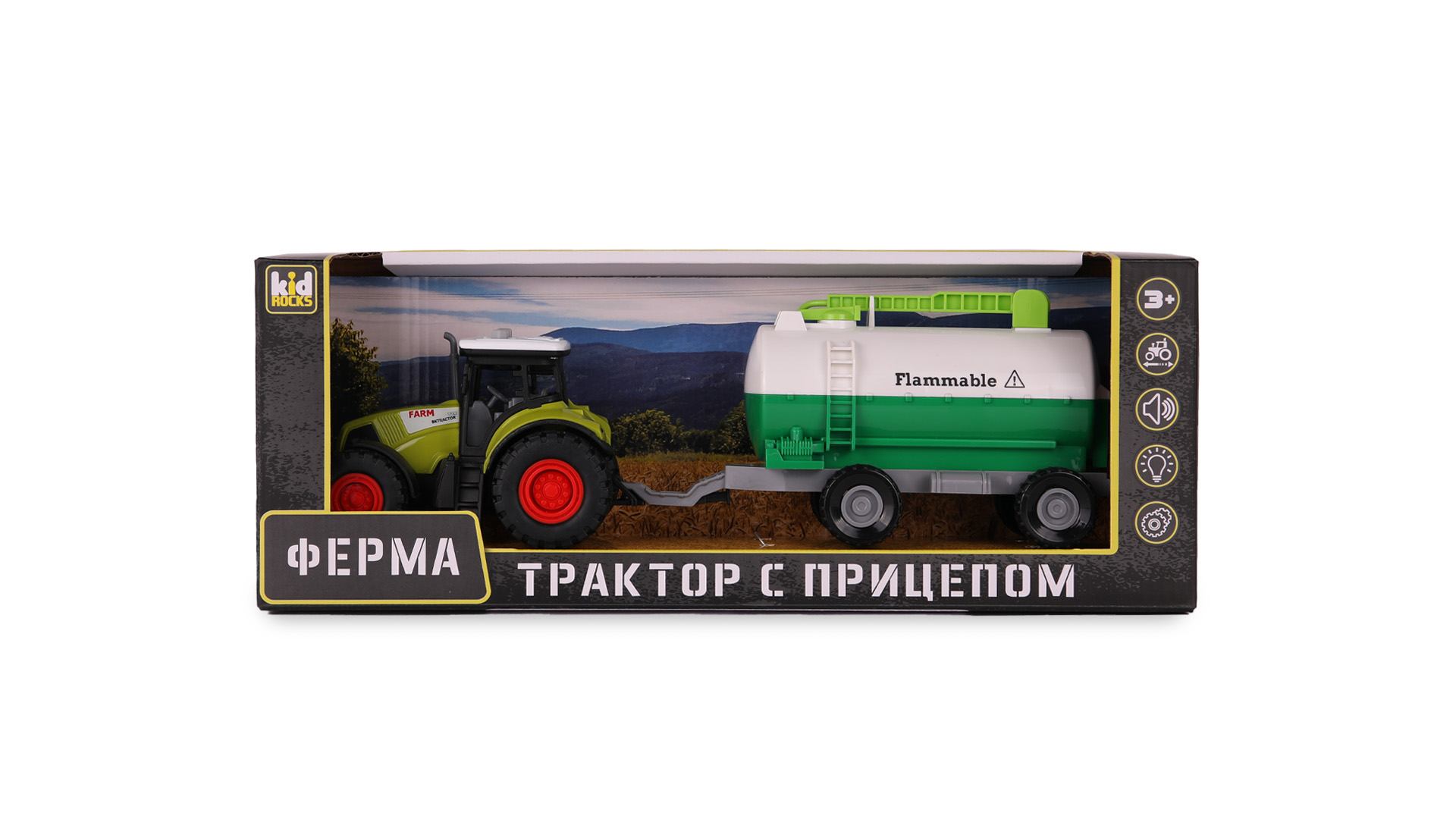Трактор Kid Rocks со светом и звуком YK-2120 - фото 2