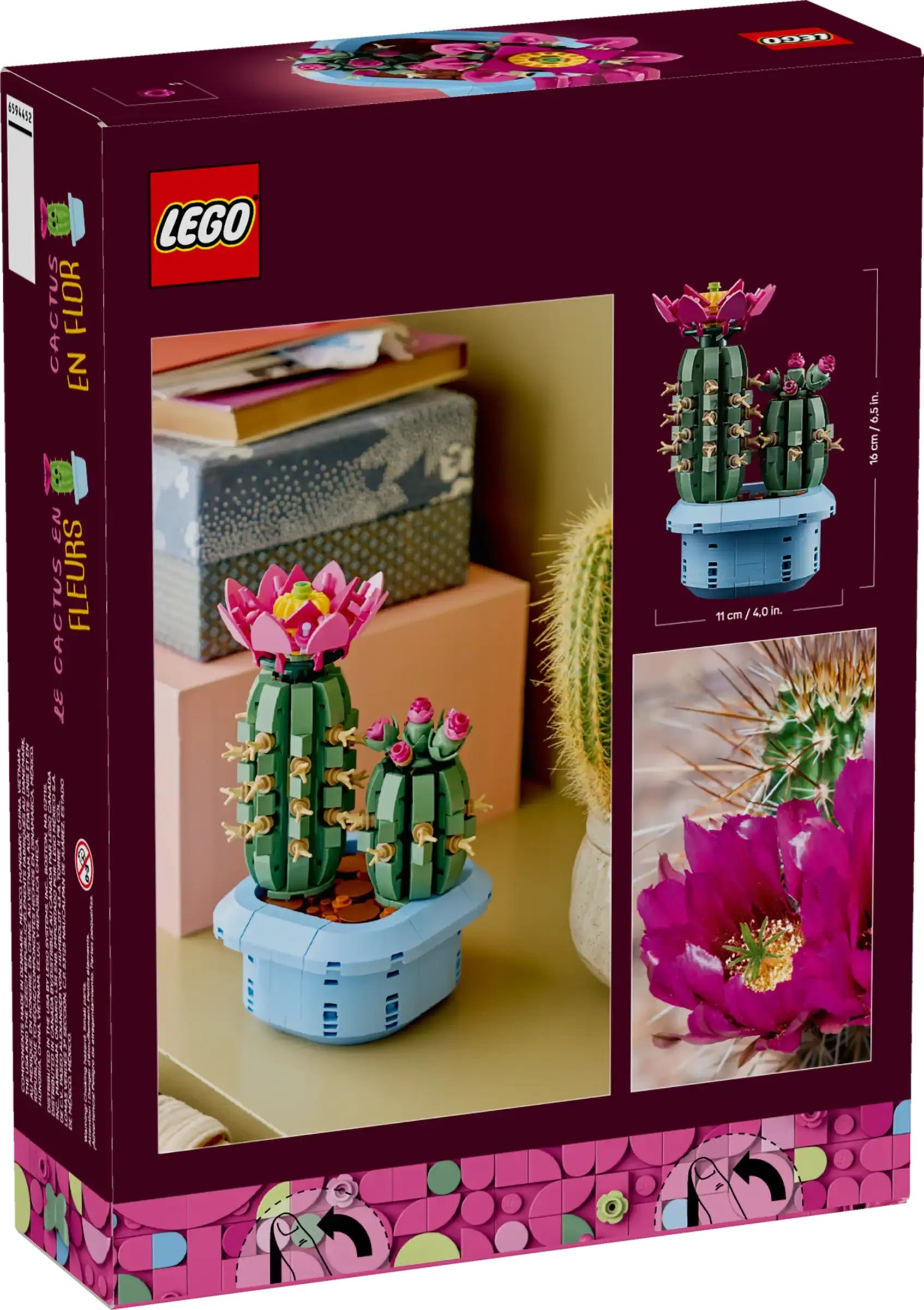 Конструктор LEGO Botanicals Цветущий кактус 482 дет. - фото 6