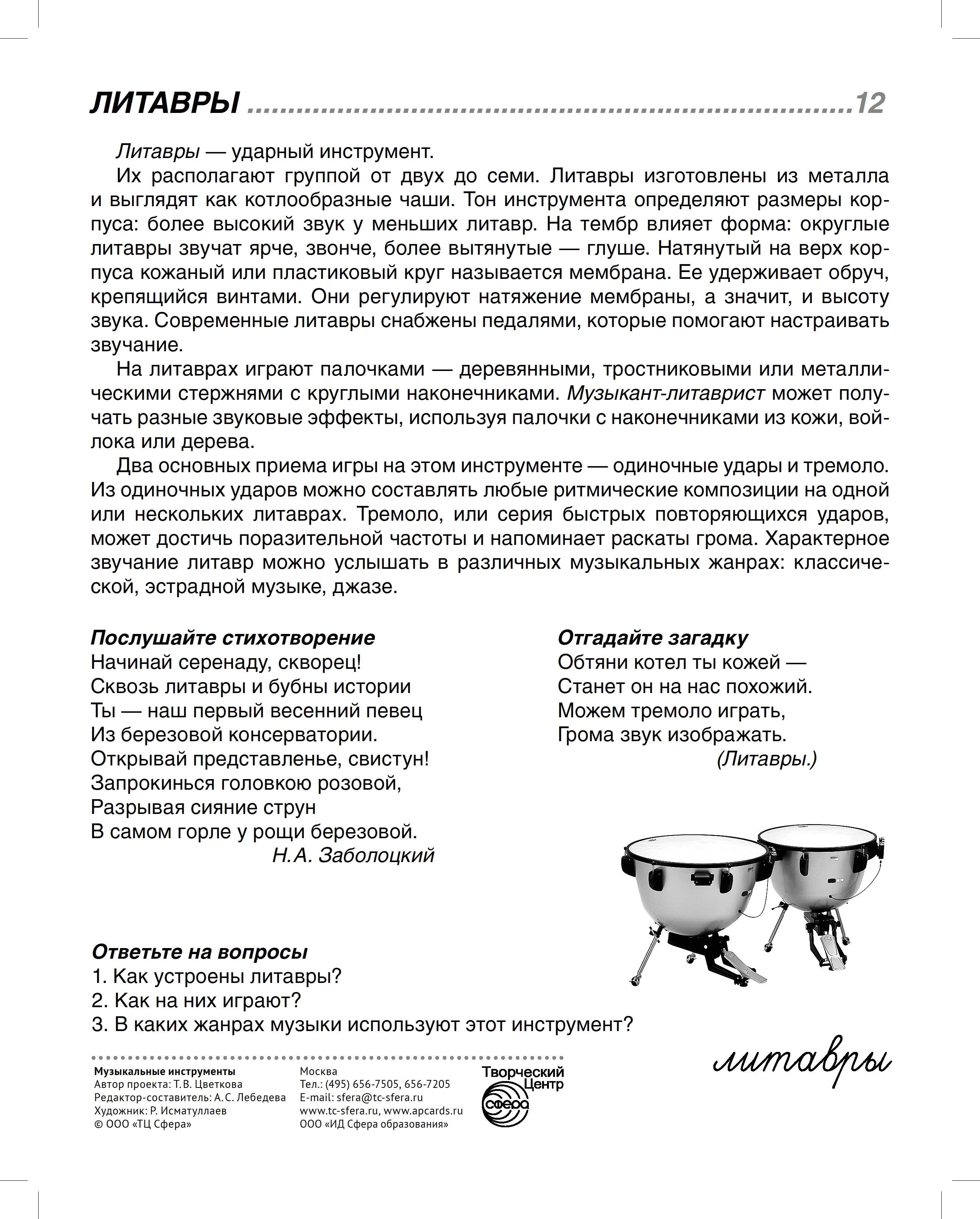 Карточки ТЦ Сфера Музыкальные инструменты - фото 2
