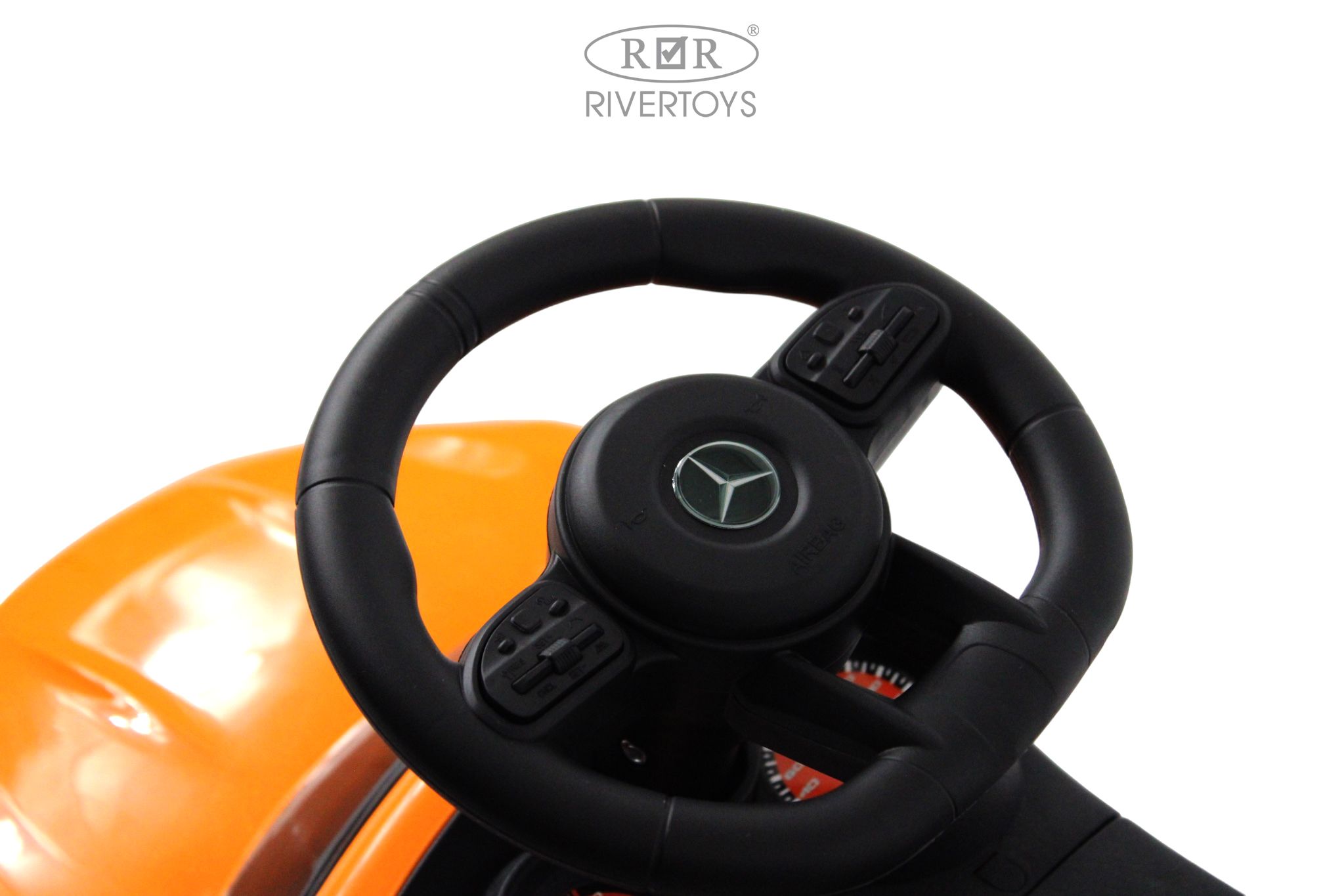 Каталка RIVERTOYS Z004ZZ-M-ORANGE оранжевый - фото 6