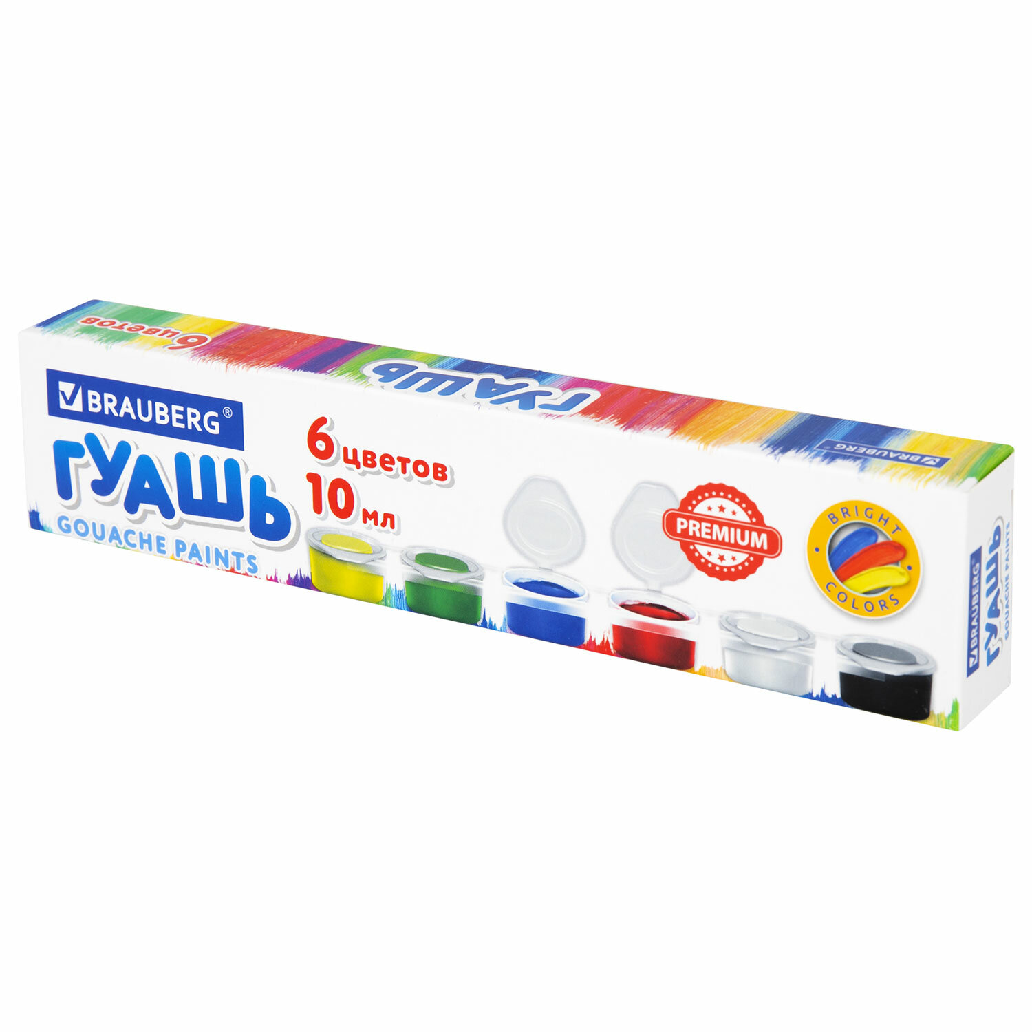Краски гуашь Brauberg 6 цв. - фото 9