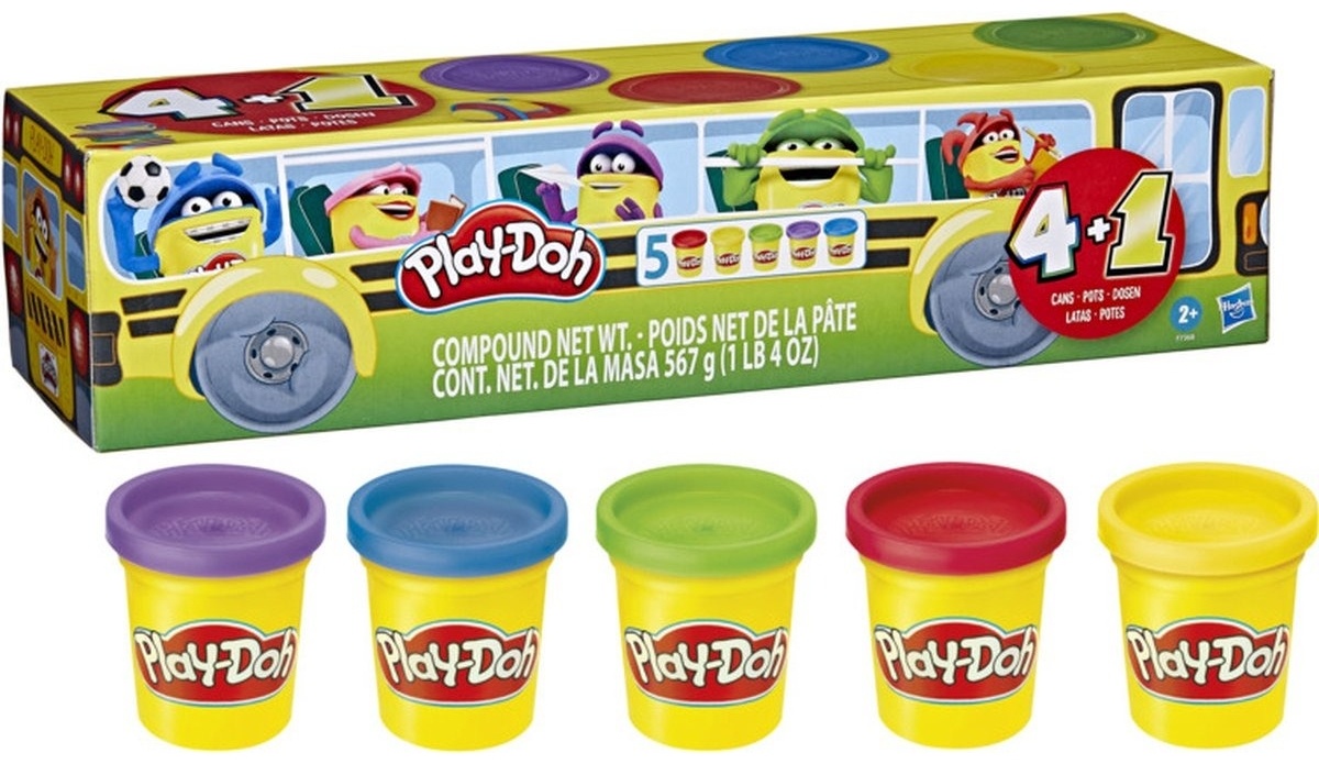 Масса для лепки Hasbro Скоро в школу 5 цв. - фото 1