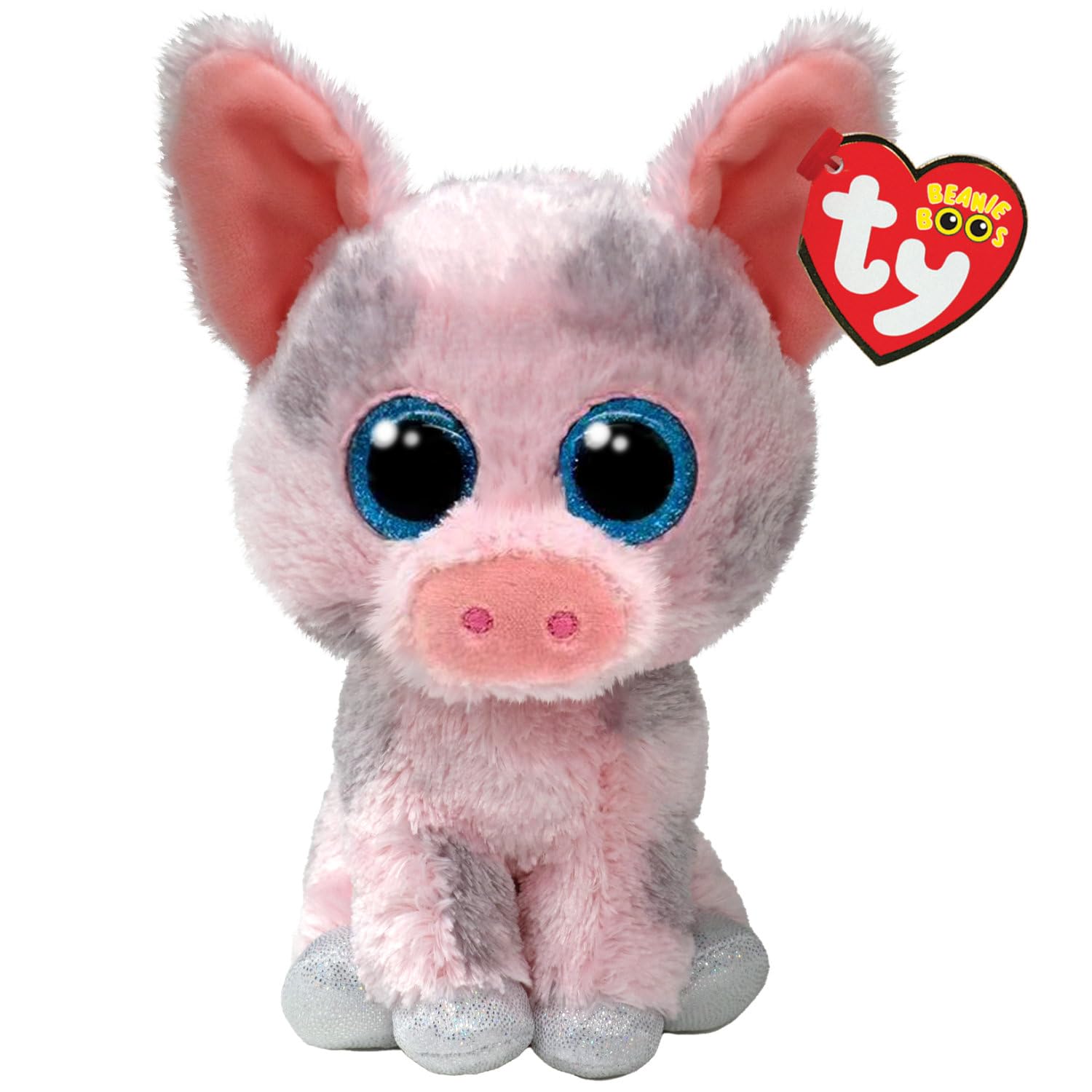 Игрушка мягкая TY хрюшка 15 см - фото 1