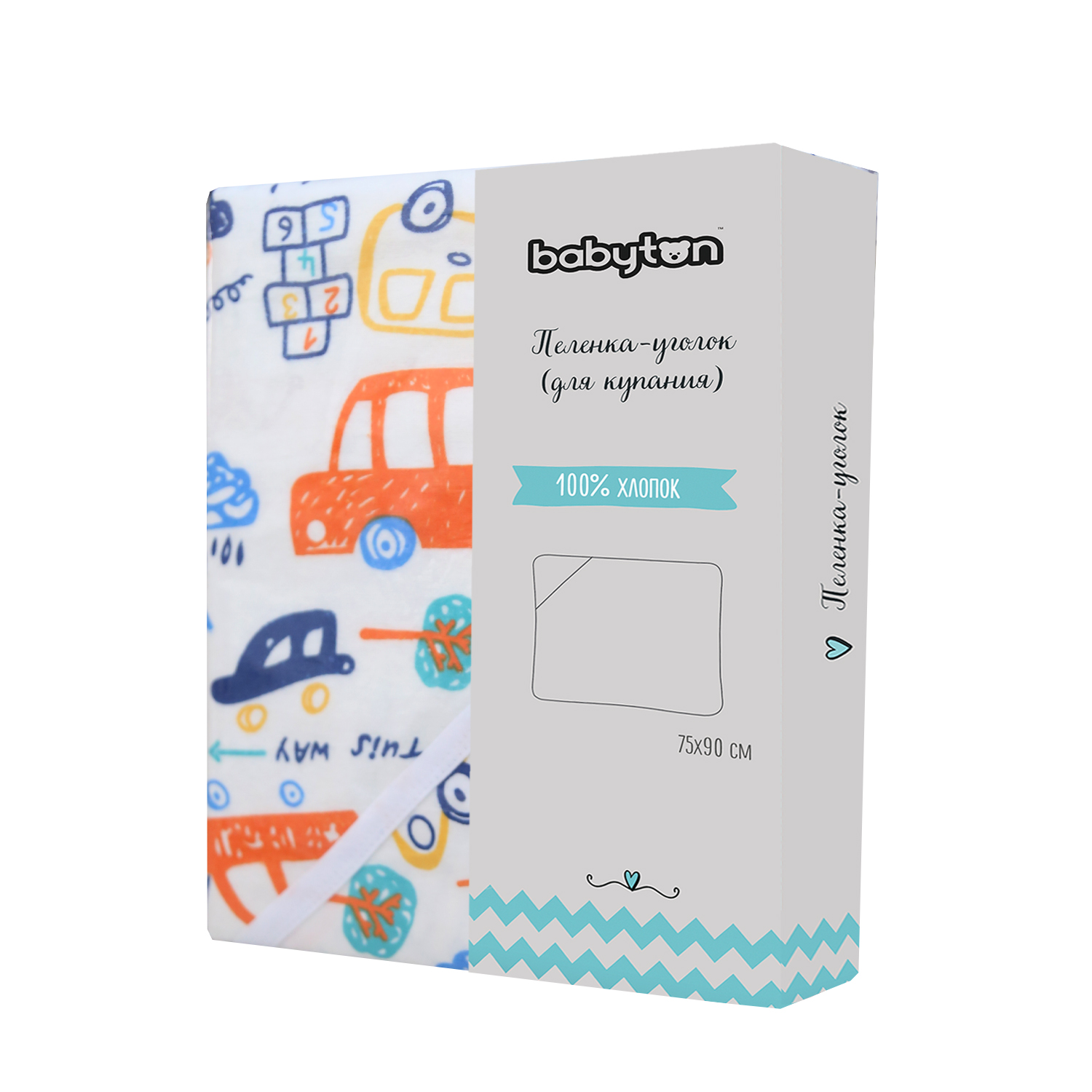 Полотенце Babyton Машинки - фото 5