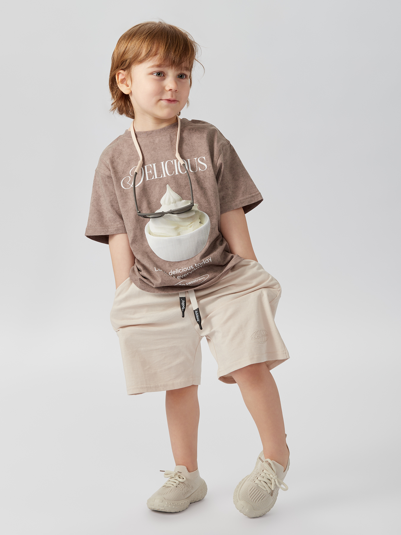 Футболка Happy Baby 88211_grey-beige(icecream) - фото 11