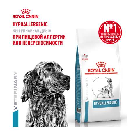 Корм для собак ROYAL CANIN Hypoallergenic для взрослых при пищевой аллергии 1.5кг