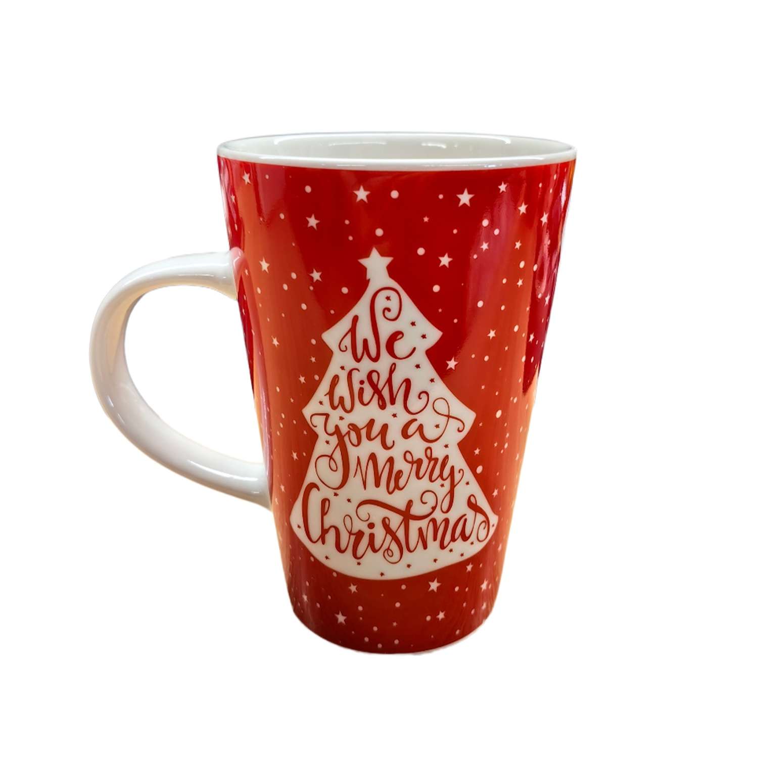 Кружка ё Красные снежинки в ассортименте - фото 4