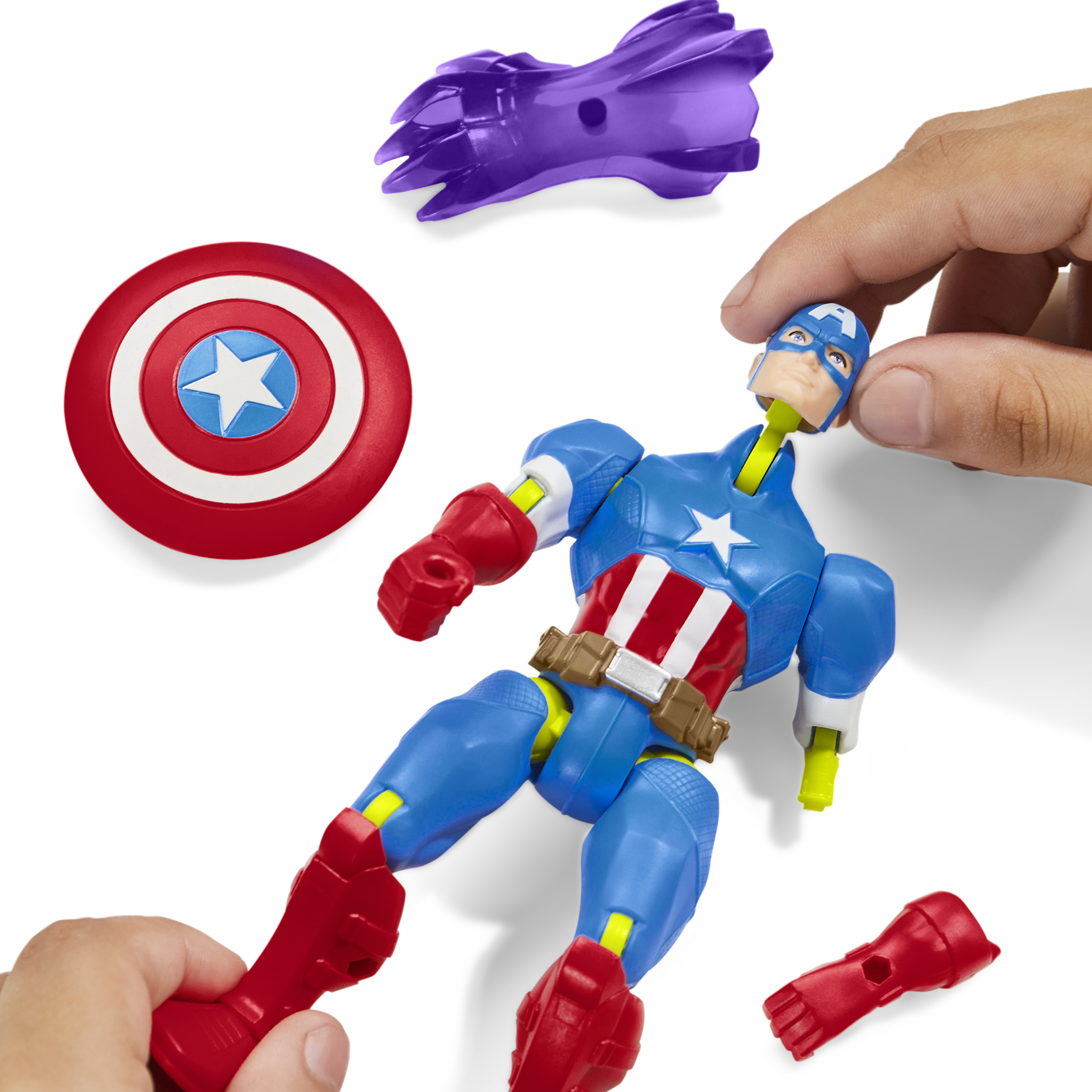 Фигурка Hasbro MixMashers Captain America - фото 8