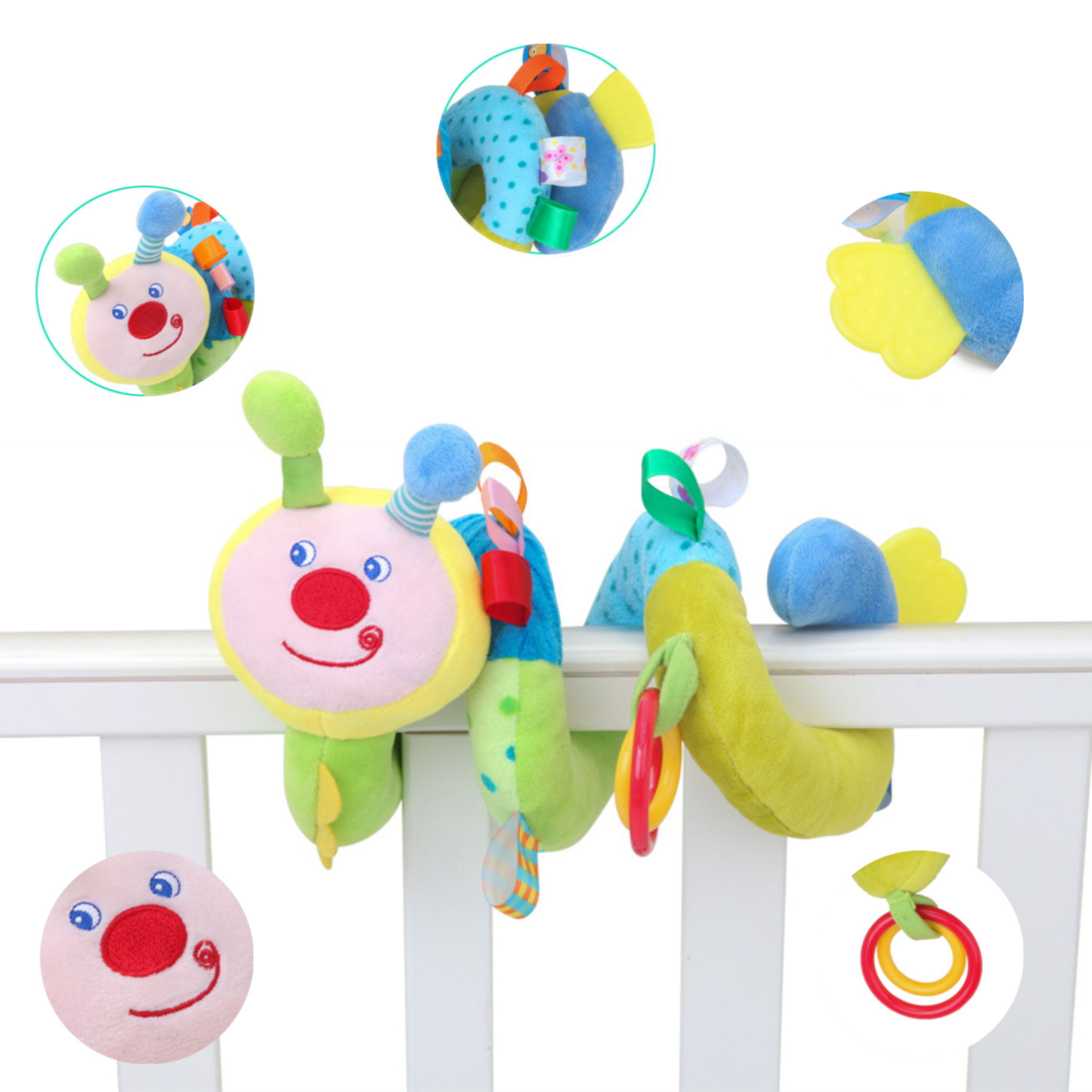 Игрушка SHARKTOYS подвеска Гусеница - фото 3