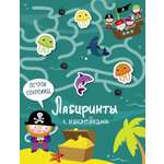 Книга Стрекозa Лабиринты с наклейками Остров сокровищ