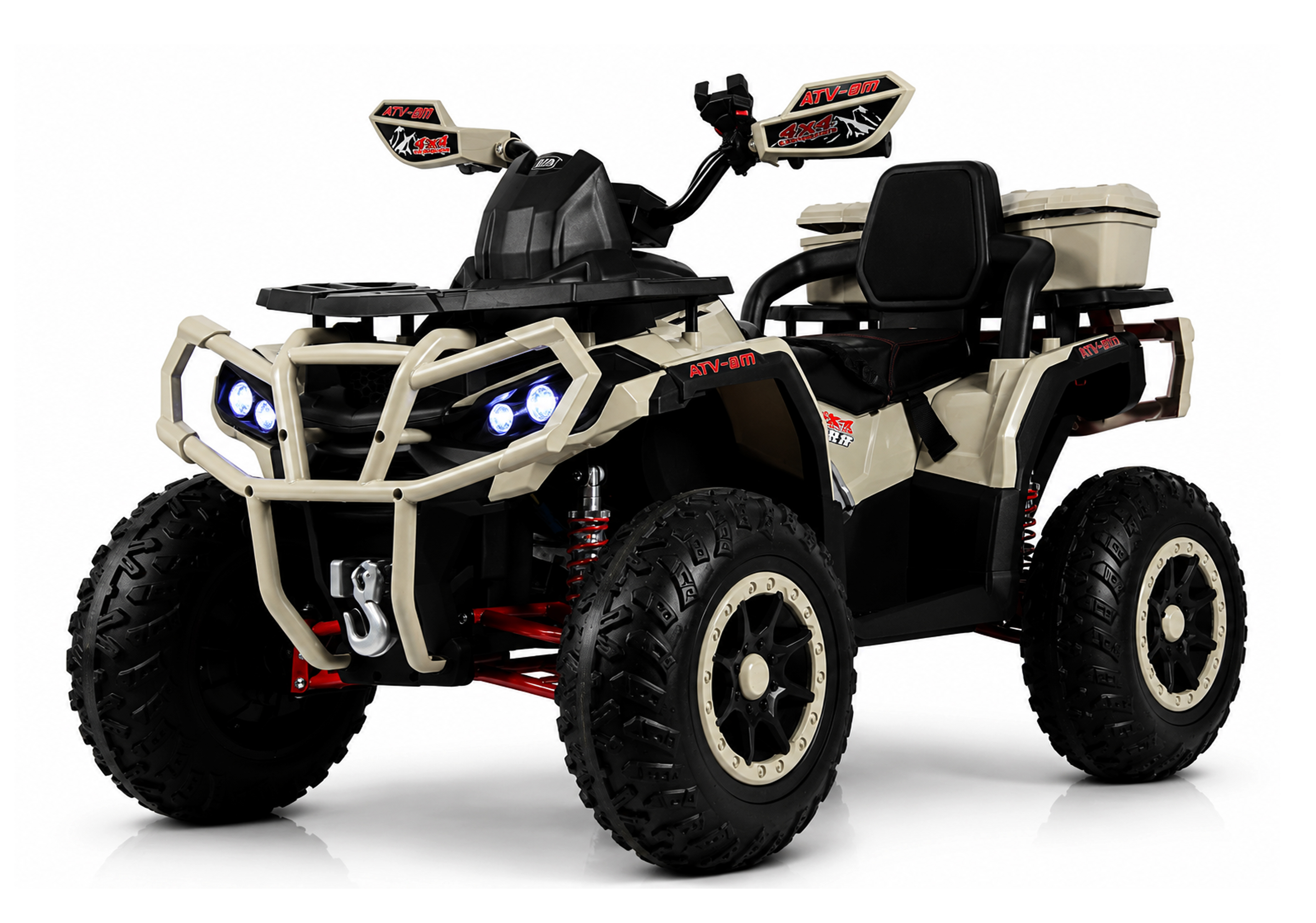 Электромобиль RIVERTOYS Z111ZZ-NEW-BEIGE С пультом ДУ - фото 28
