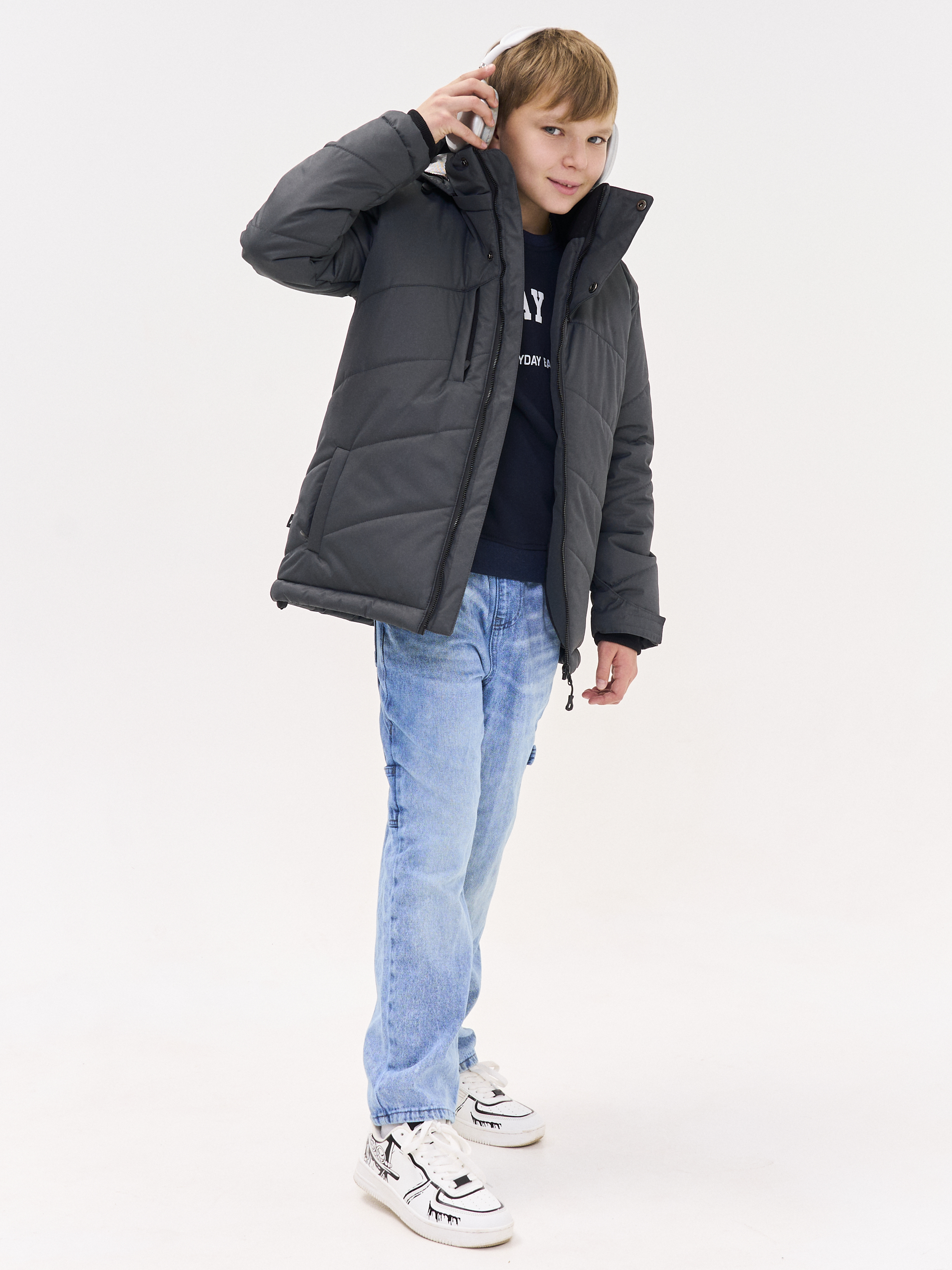 Куртка RODOS М-315/1/темно-серый - фото 4