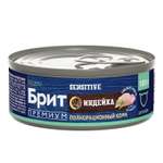 Корм для кошек Brit Premium для чувствительного пищеварения с индейкой консервированный 100г