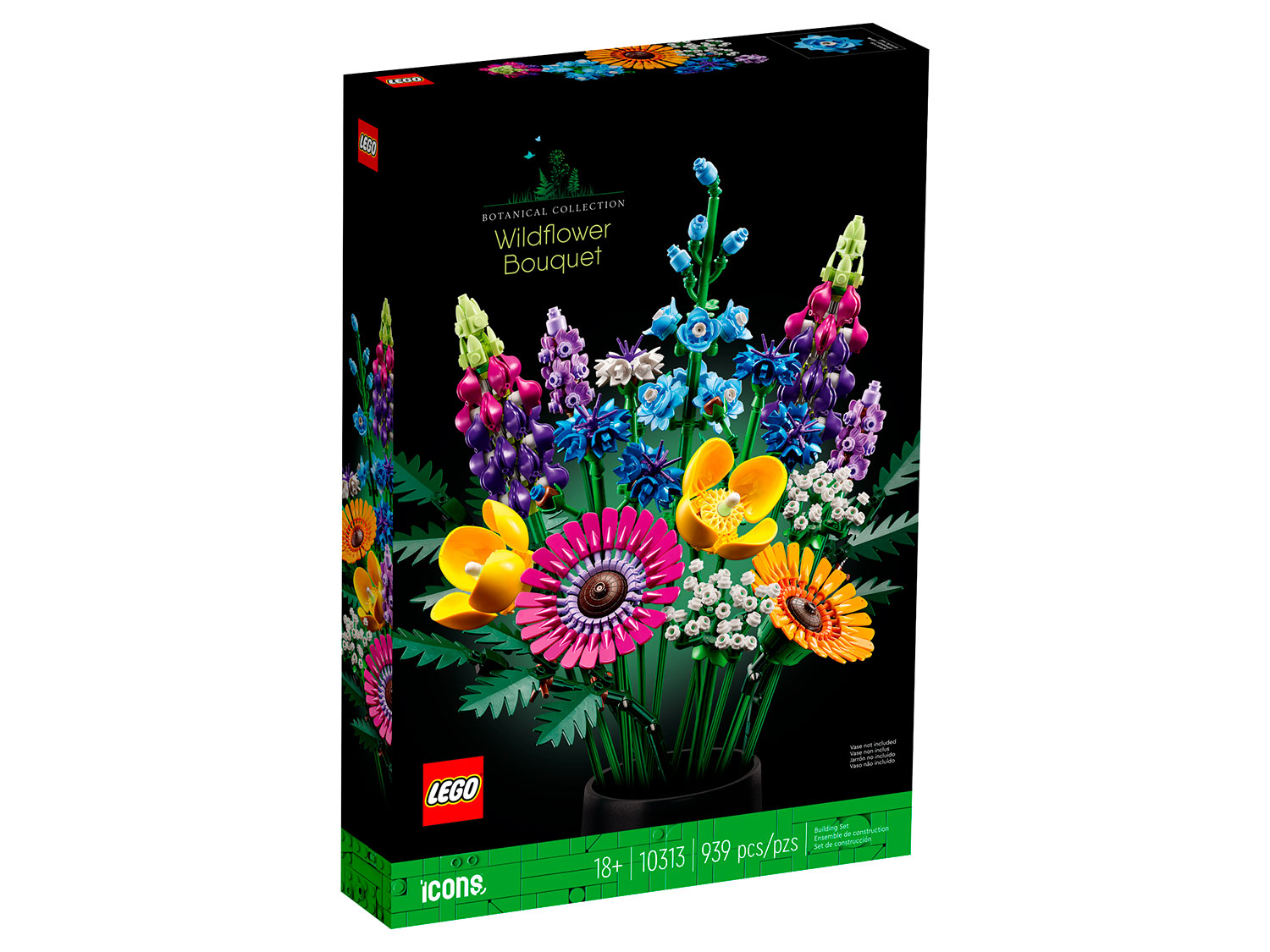 Конструктор LEGO Icons Букет полевых цветов 10313 939 дет. - фото 9