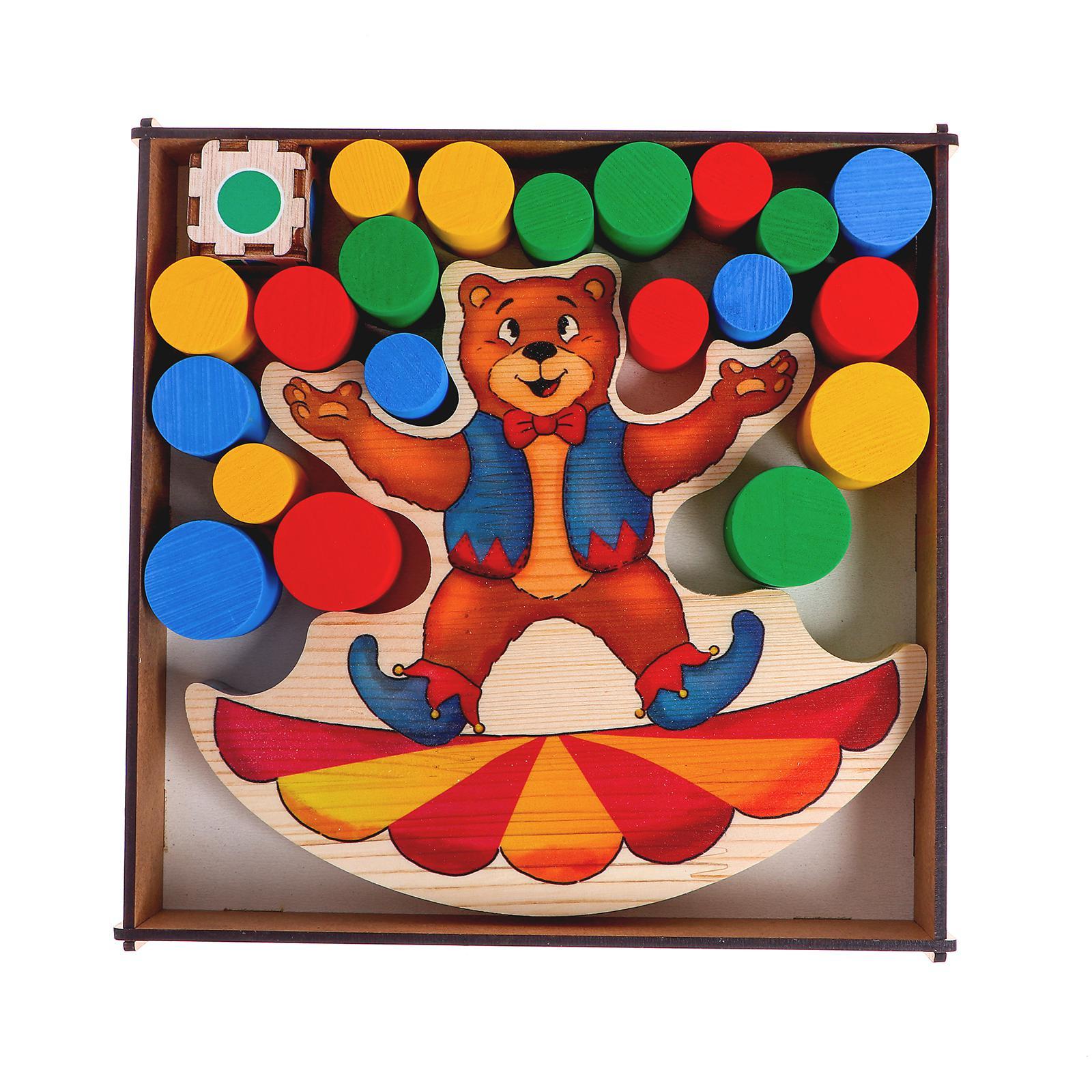 Настольная игра Funny Toys балансир, Весёлый медведь - фото 2