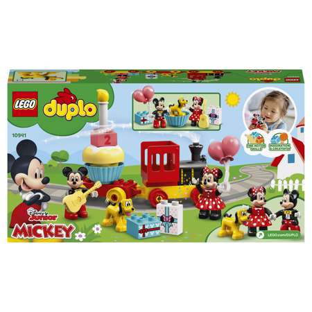 Конструктор LEGO DUPLO Поезд Микки и Минни блочный