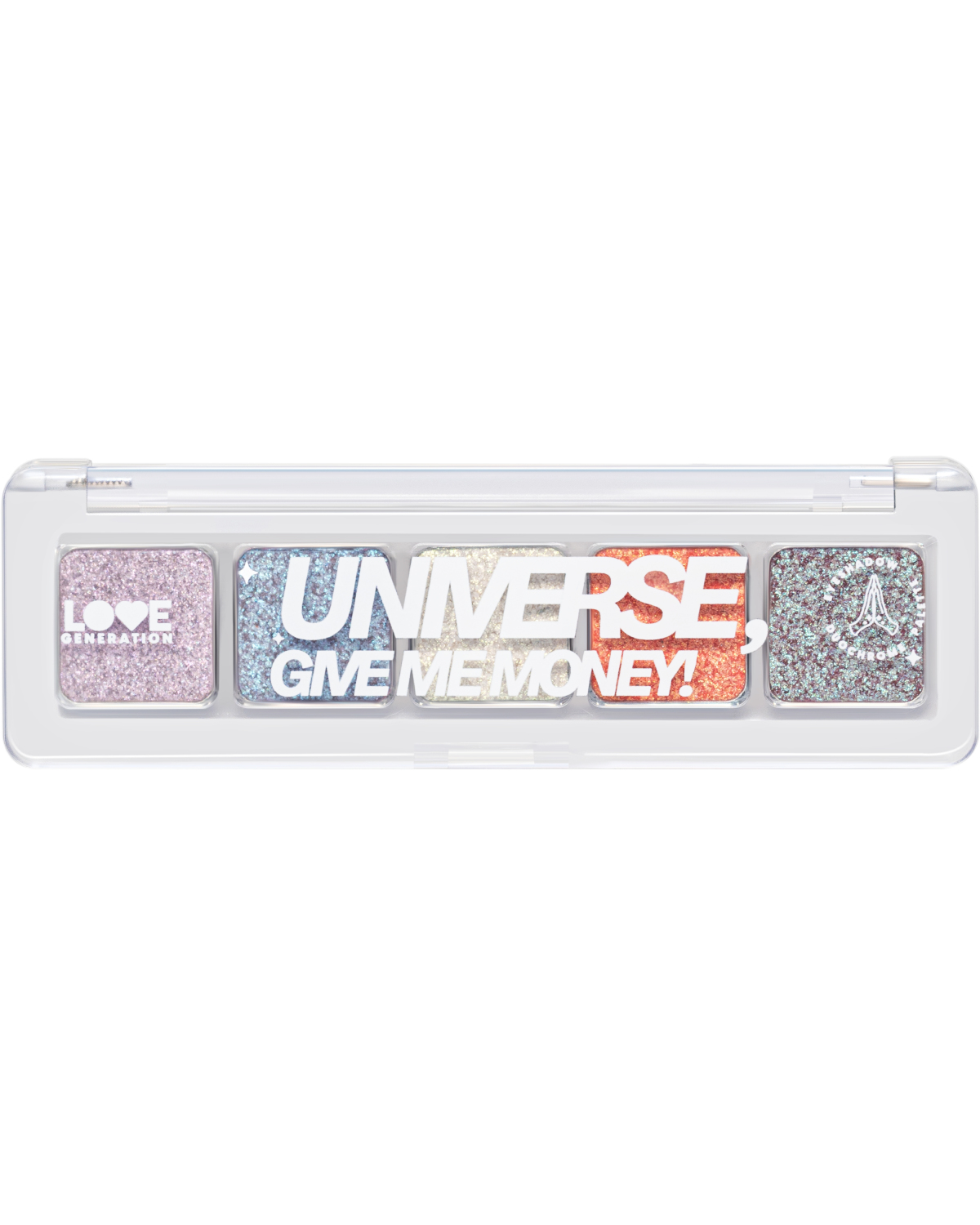 Палетка дуохромных теней для век Love Generation Universe, give me money, 5 оттенков, 5 г - фото 1