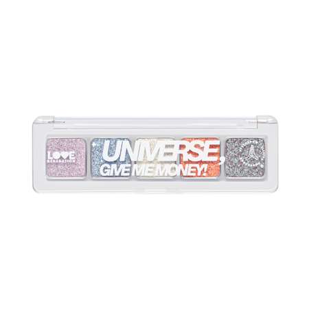Палетка дуохромных теней для век Love Generation Universe, give me money, 5 оттенков, 5 г