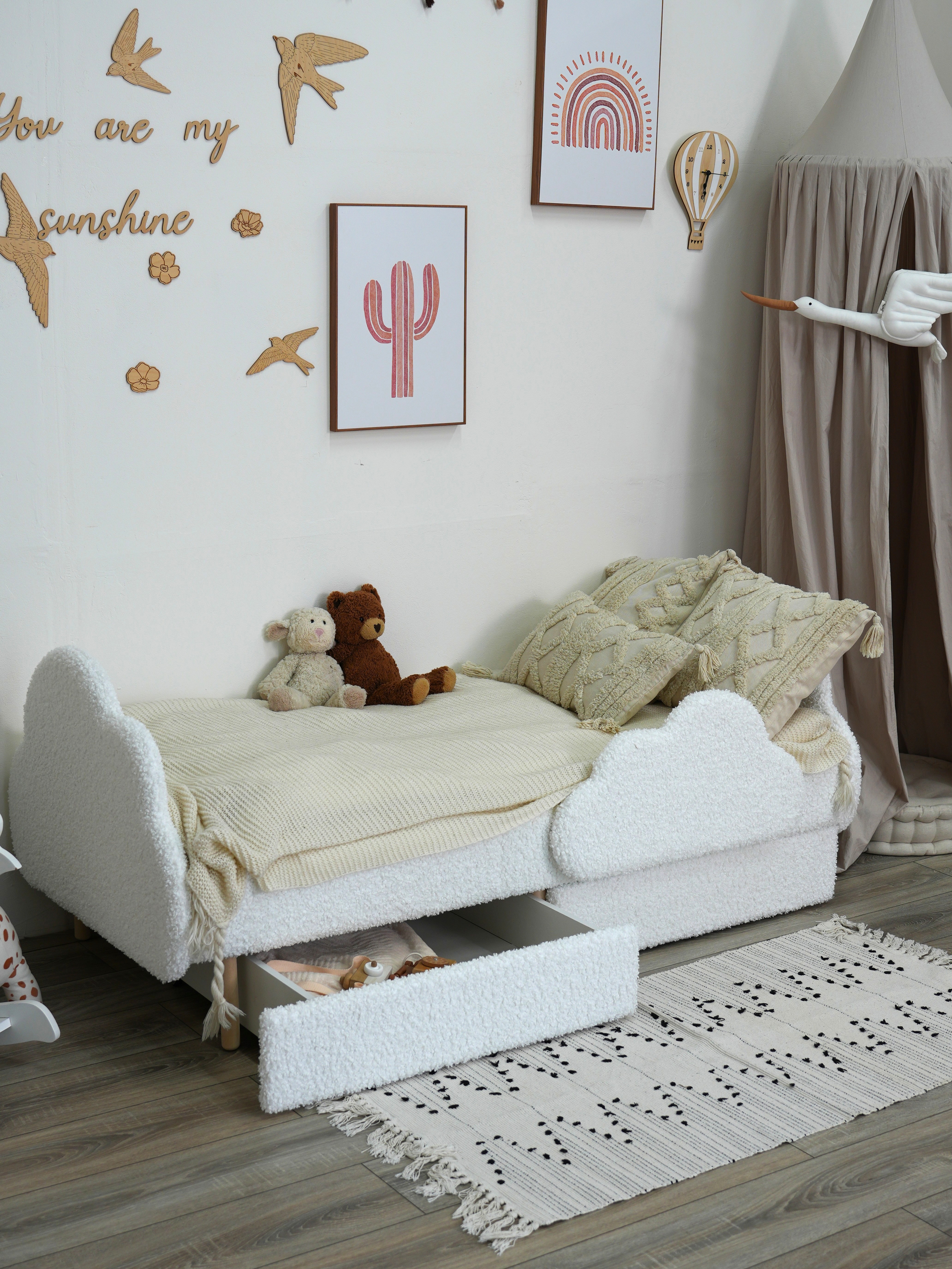 Детская кровать Облако,Премиум Букле 160х80 - фото 12