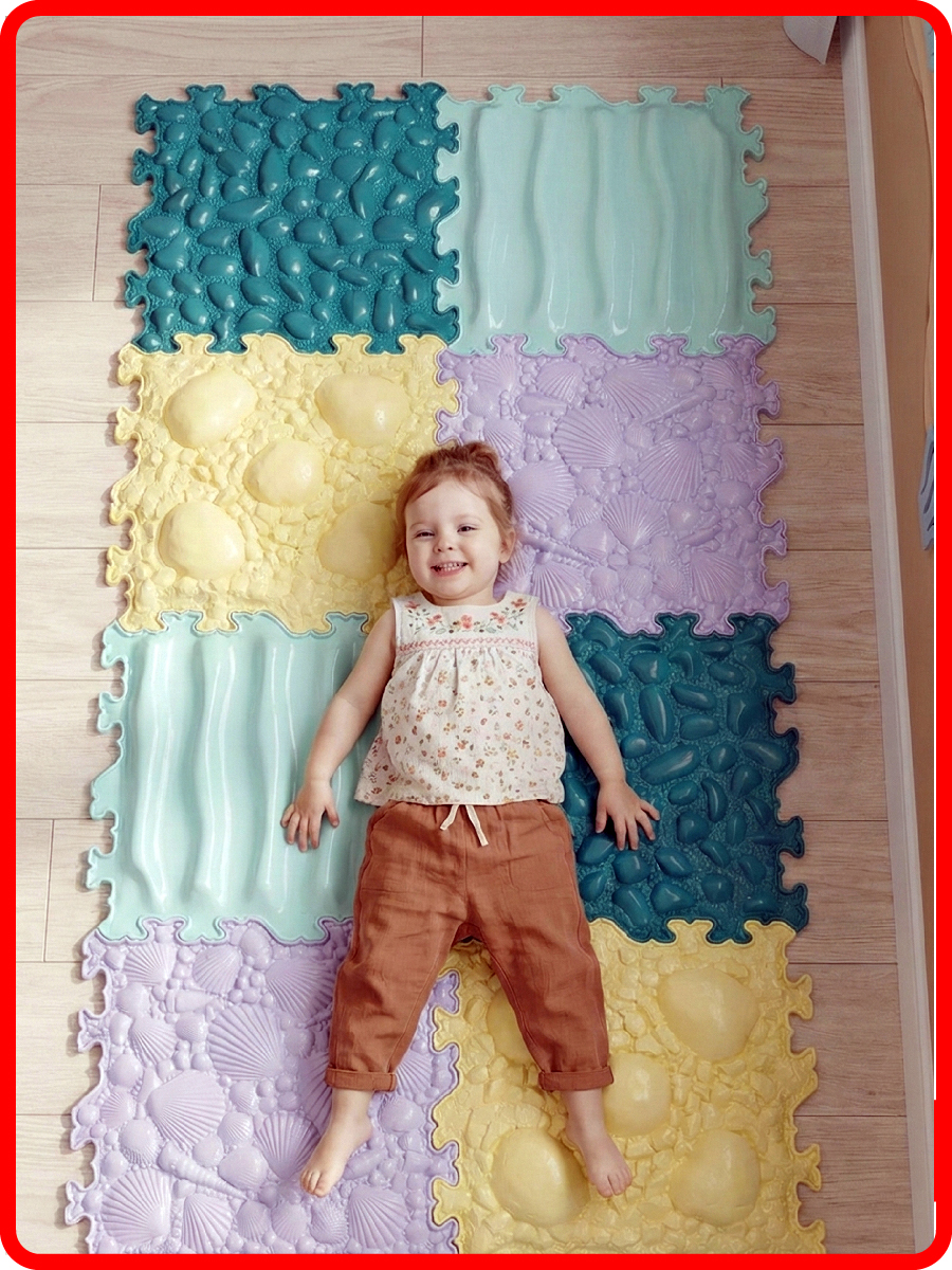 Коврик SPORTO.ONE трансформер Море эмоций, 12 шт - фото 1