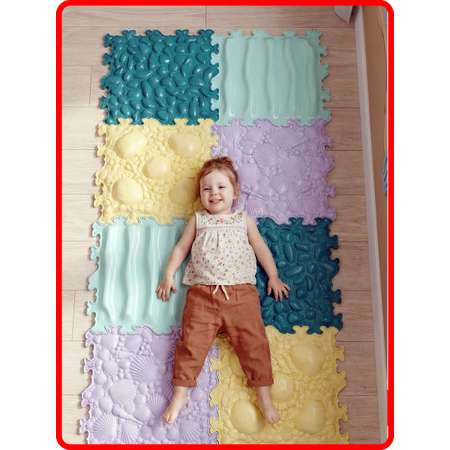 Коврик SPORTO.ONE трансформер Море эмоций, 12 шт