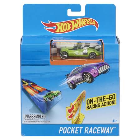 Трек Hot Wheels Карманный набор с пусковой установкой