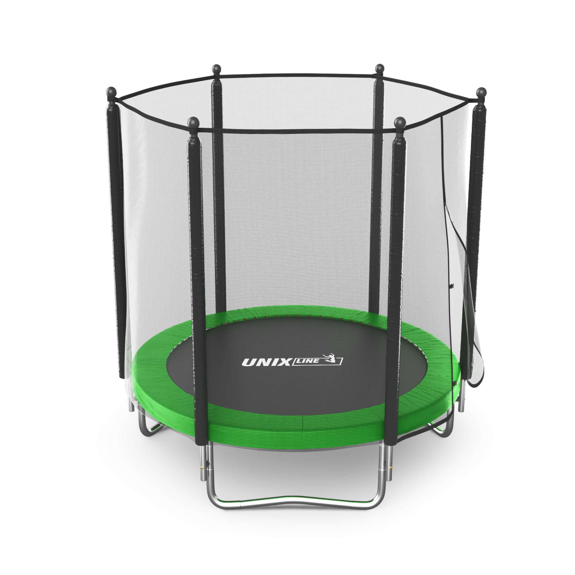 Батут каркасный Simple 6 ft UNIX line Green с внешней защитной сеткой общий диаметр 183 см до 100 кг - фото 16