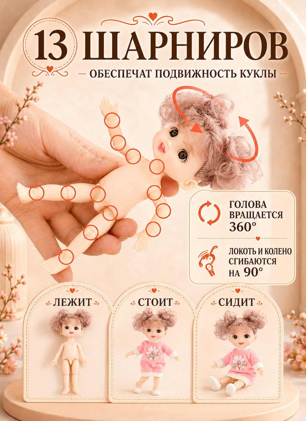 Кукла модельная TrendToys для девочки 2шт высота 16 см NIT003 - фото 4