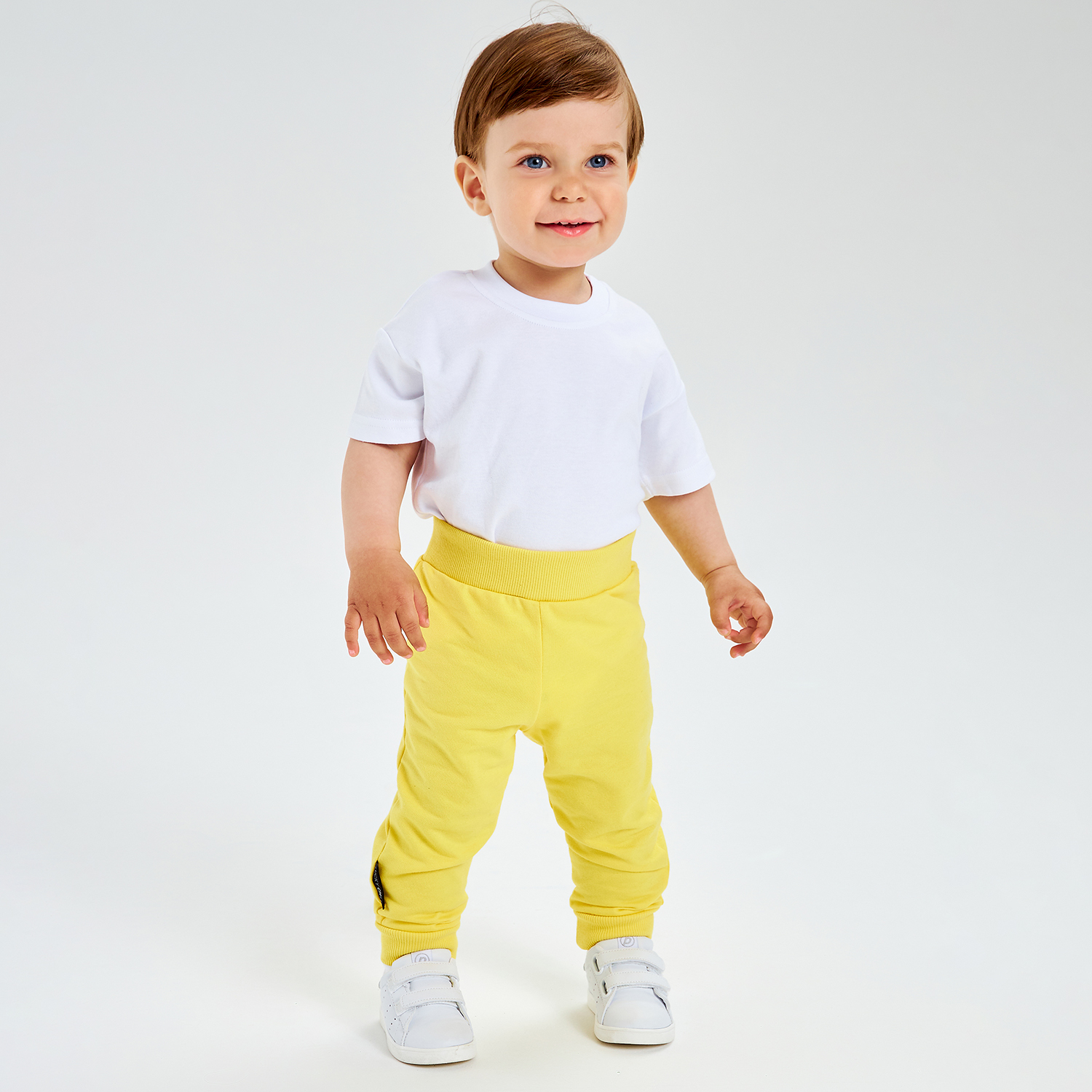 Брюки 2 шт Lucky Child 38-11ф/желтый/темно-серый/0-2 - фото 10