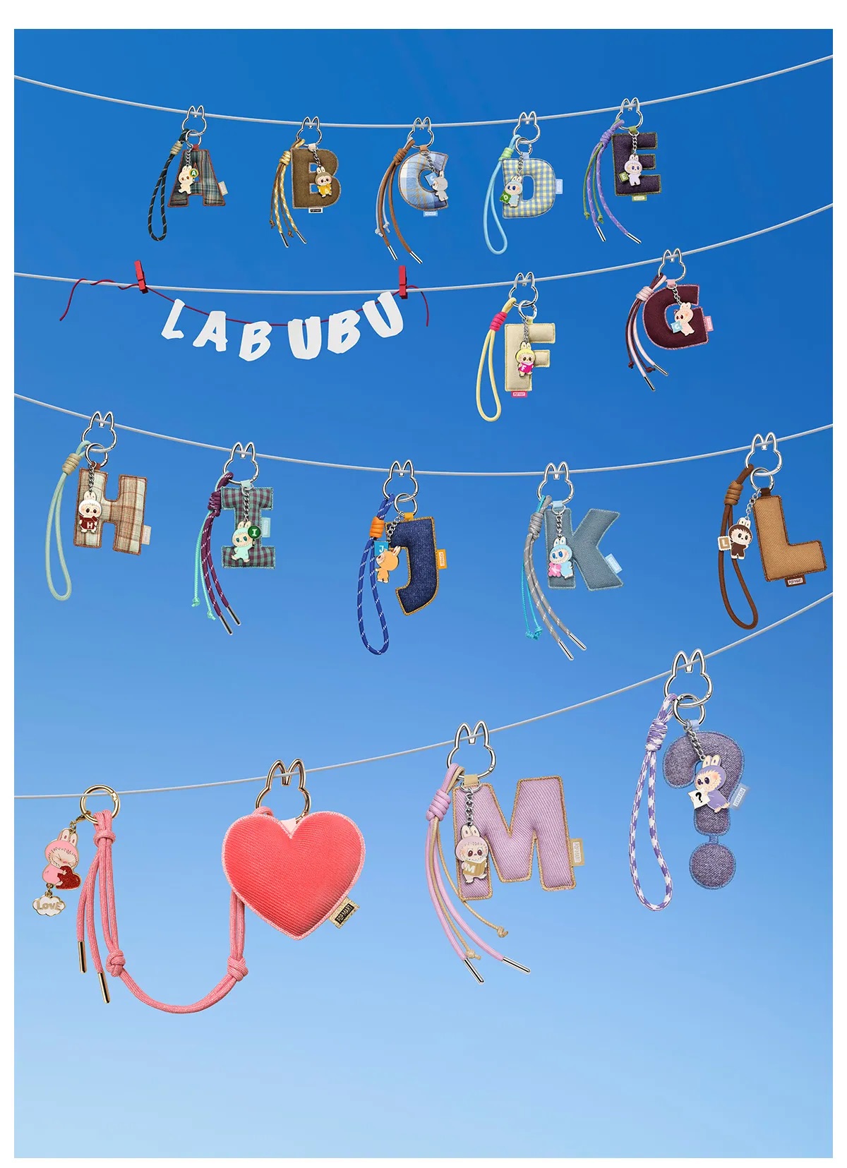 Брелок POP MART Letters Pin for Love N-Z - фото 6