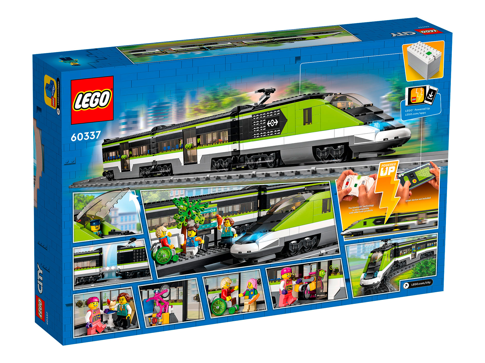 Конструктор LEGO City Пассажирский поезд-экспресс блочный - фото 20